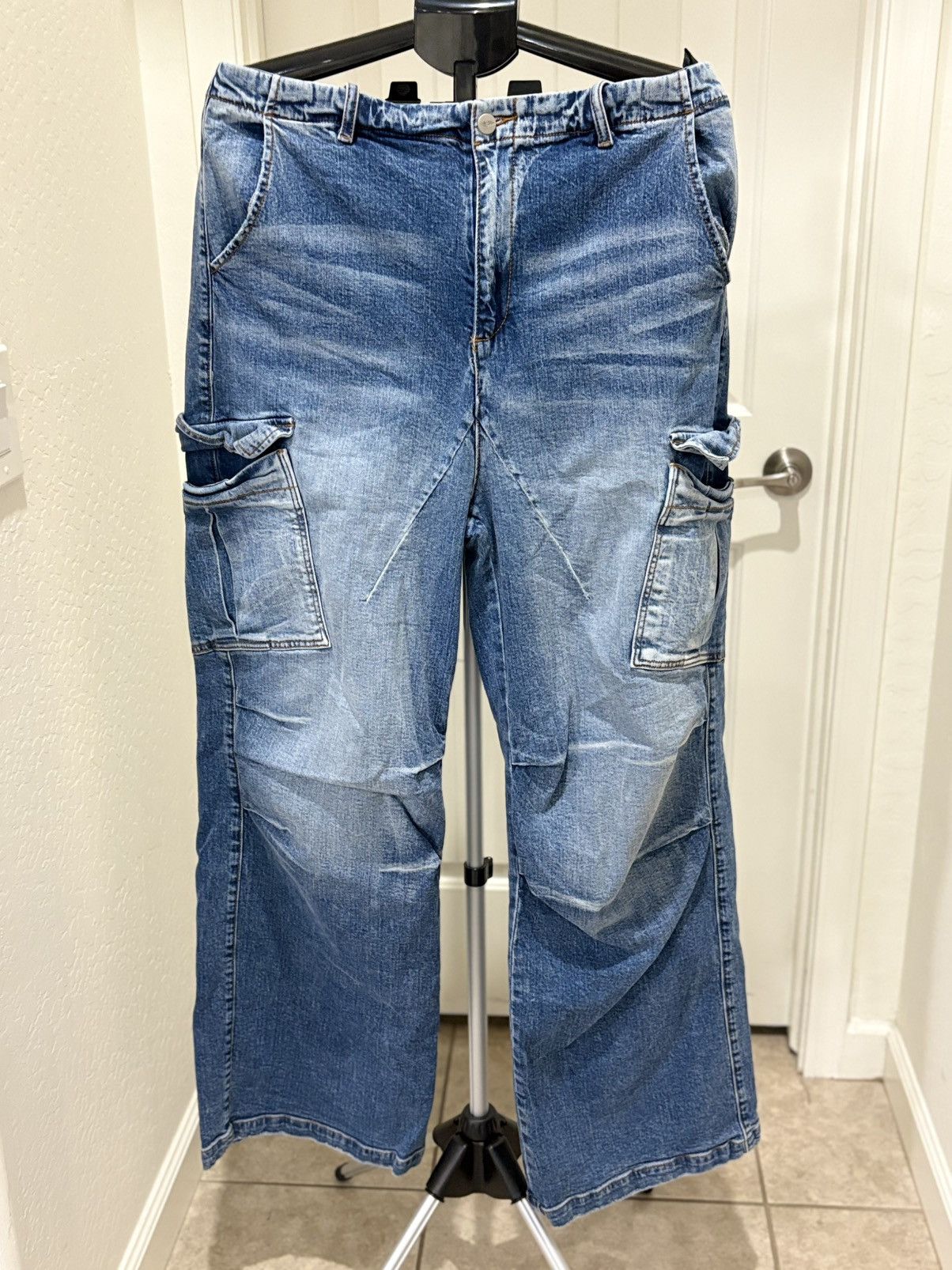 HMDD HAPPY MEMORIES DON'T DIE HMDD 'Blue Denim' BAGGY JEANS Size US 36 / EU 52 - 1 Thumbnail