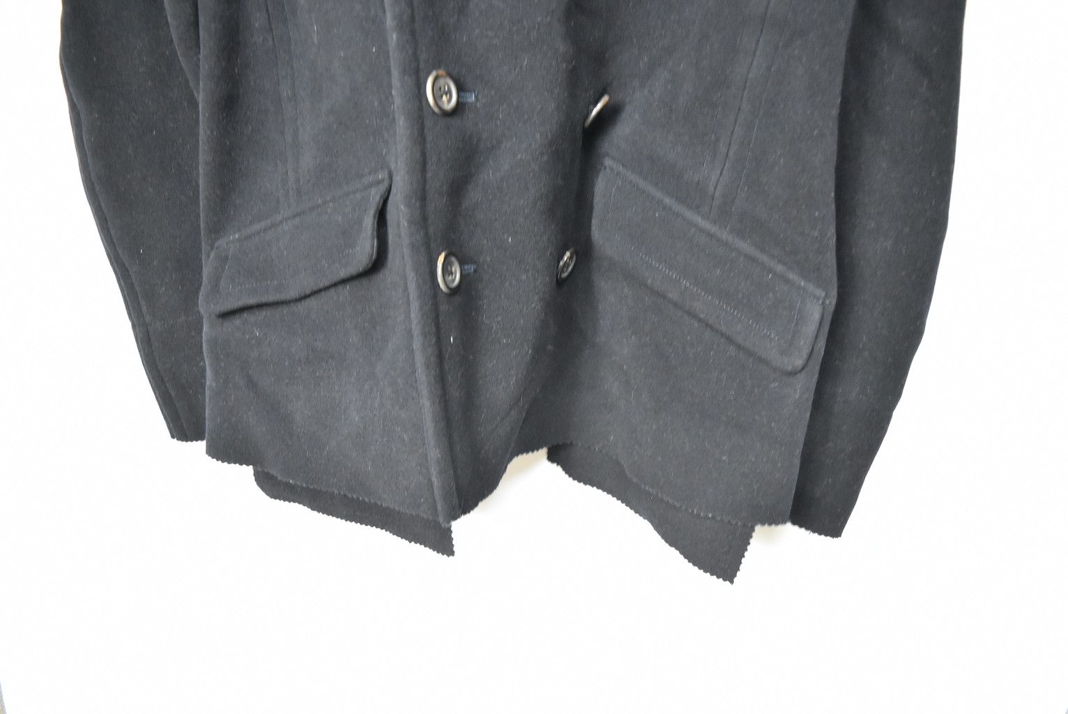 Japanese Brand plain pea coat 27284 - 744 58 Size US M / EU 48-50 / 2 - 4 Thumbnail