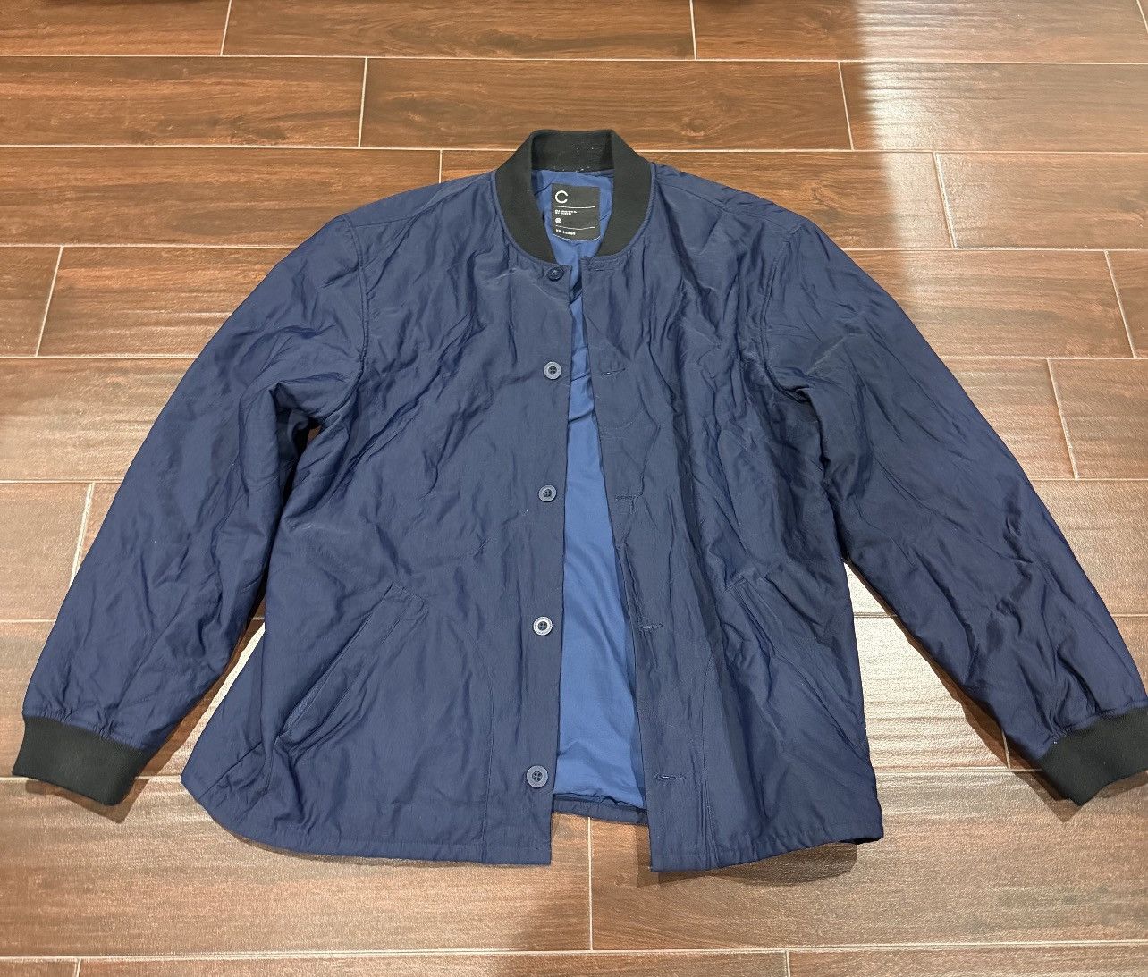 CLOT CLOTTEE by CLOT Quilted Bomber Jacket – Navy – Size XXL Size US XXL / EU 58 / 5 - 1 Thumbnail