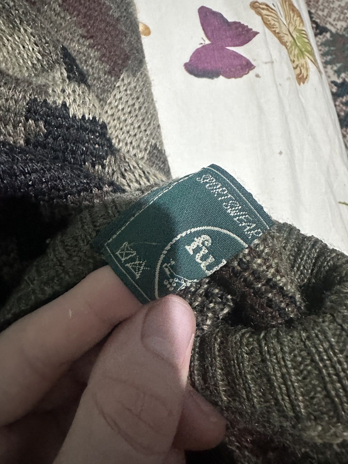 Japanese Brand Vintage Knitted Military Y2K Raf Simons Style Camo Sweater Size US XL / EU 56 / 4 - 7 Thumbnail