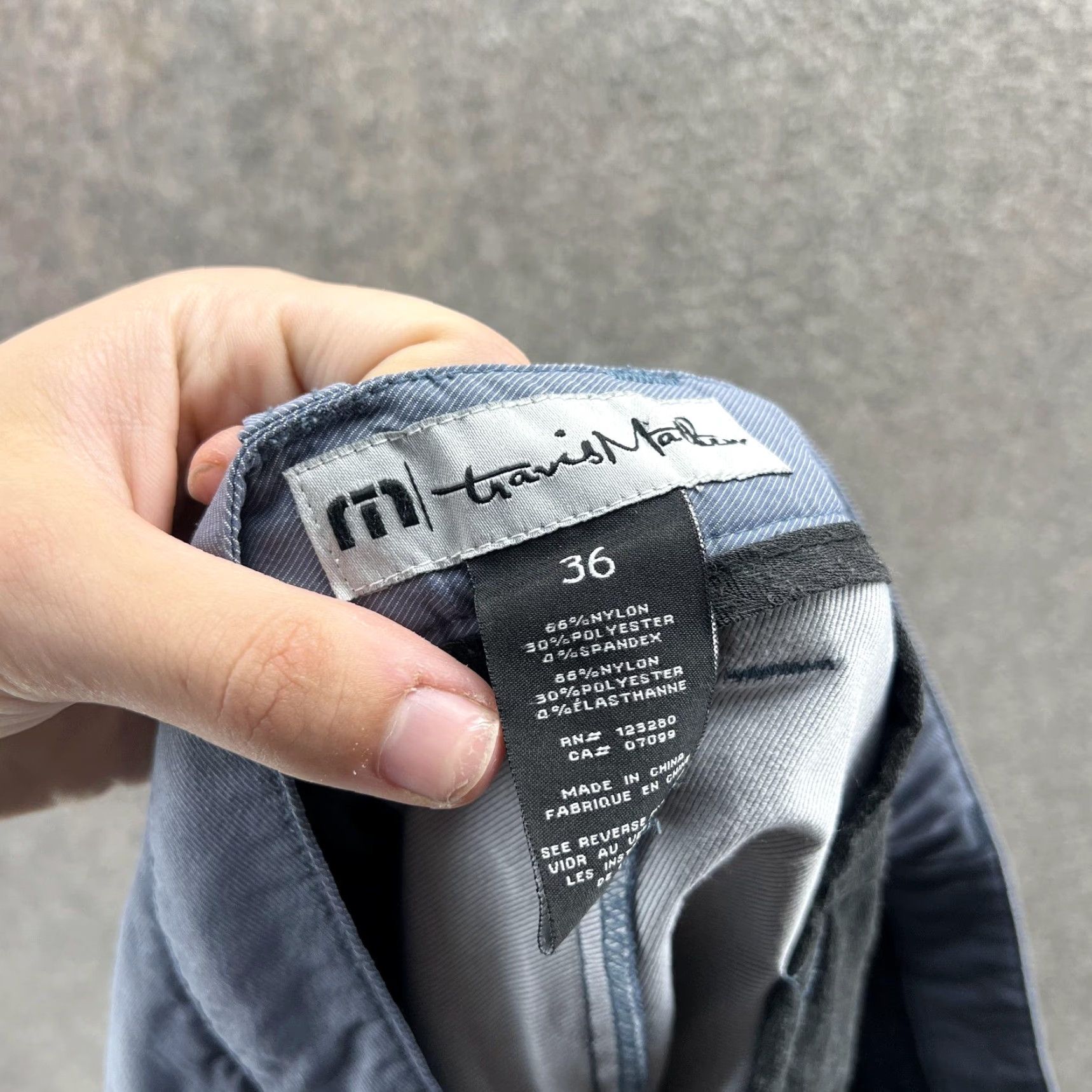 TravisMathew Travis Mathew Shorts Mens 36 Gray Microfiber Chino Golf Stretch 11 Inseam Casual Size US 36 / EU 52 - 2 Thumbnail