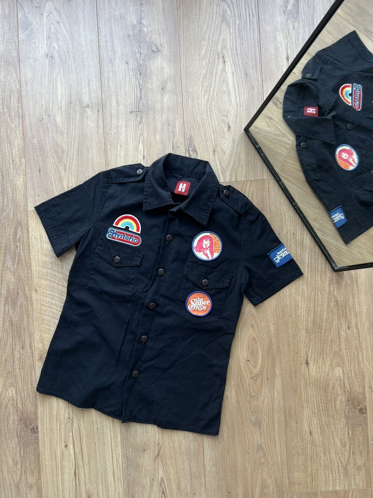 HYSTERIC GLAMOUR ARCHIVE RARE VINTAGE PATCHWORK SHIRT Y2K