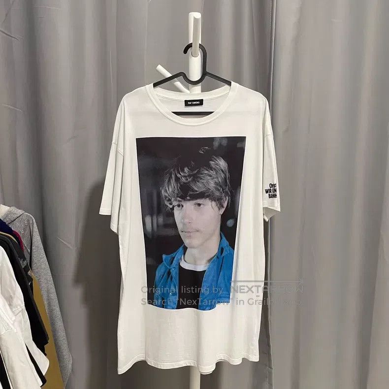 Raf Simons Raf simons 18fw Fallen Street White Portrait Short Sleeve Size US M / EU 48-50 / 2 - 1 Thumbnail