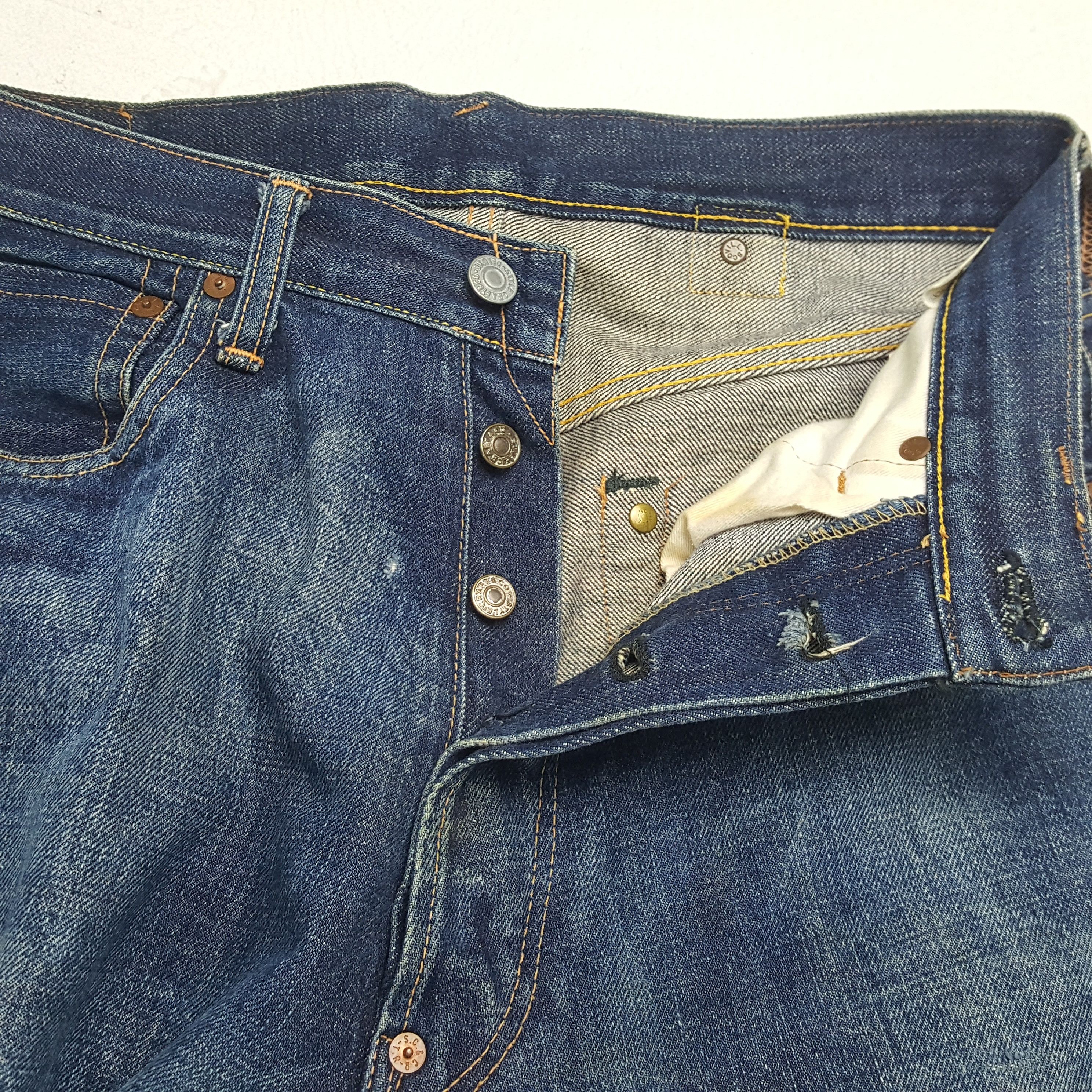 Evisu × Japanese Brand × Vintage EVIS Japanese Brand Streetwear Custom Daicock Style Jeans Size US 30 / EU 46 - 13 Thumbnail