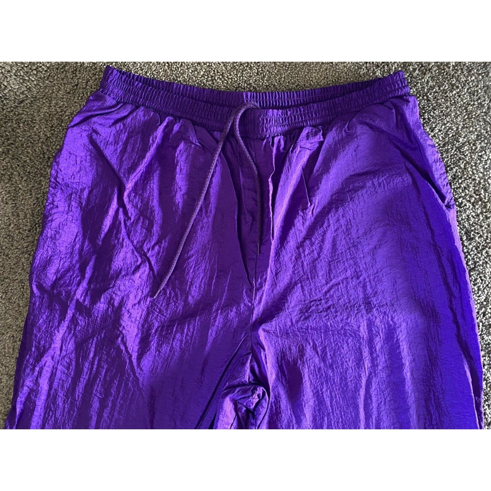 Vintage VINTAGE Milano Sport Windbreaker Pants Purple Men’s L Nylon Shell Pants 90s Outdoor Activewear Men’s Size US 33 - 6 Thumbnail