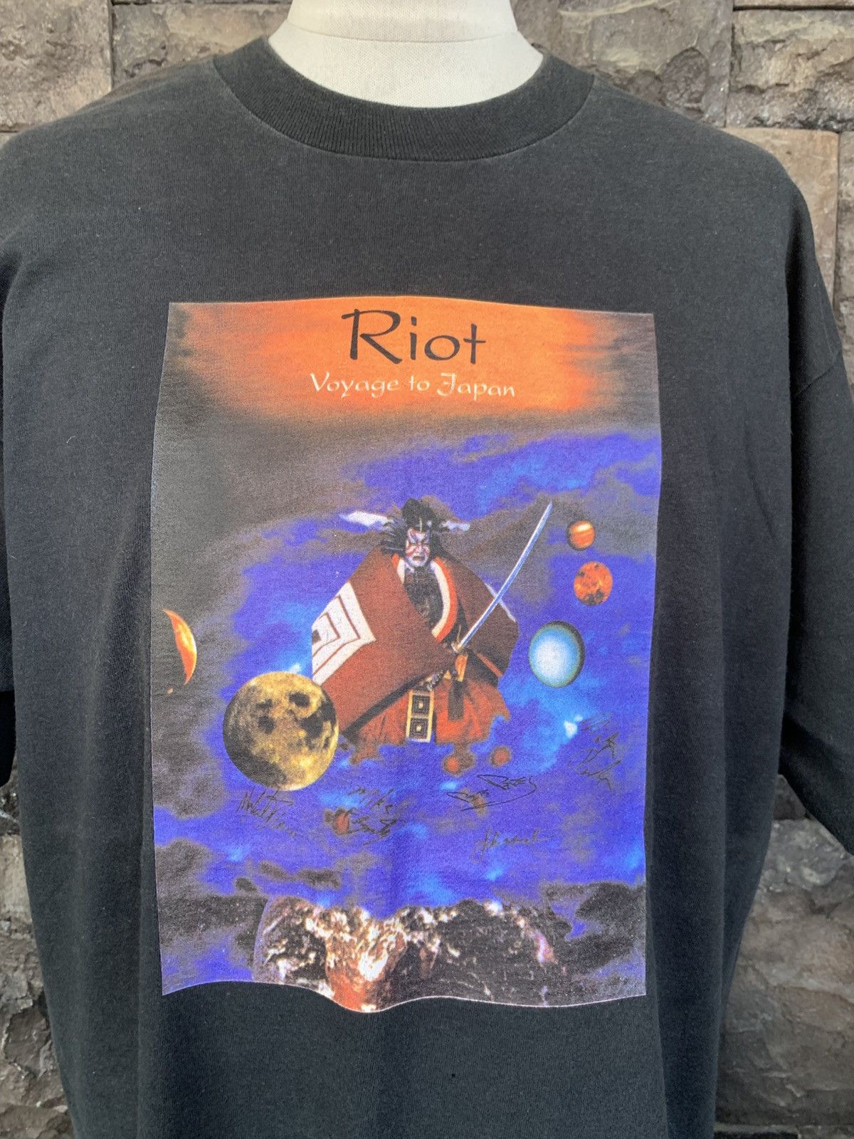 Band Tees Vintage 90s Riot Voyage To Japan Tour 1996 T shirt Size US XL / EU 56 / 4 - 2 Thumbnail