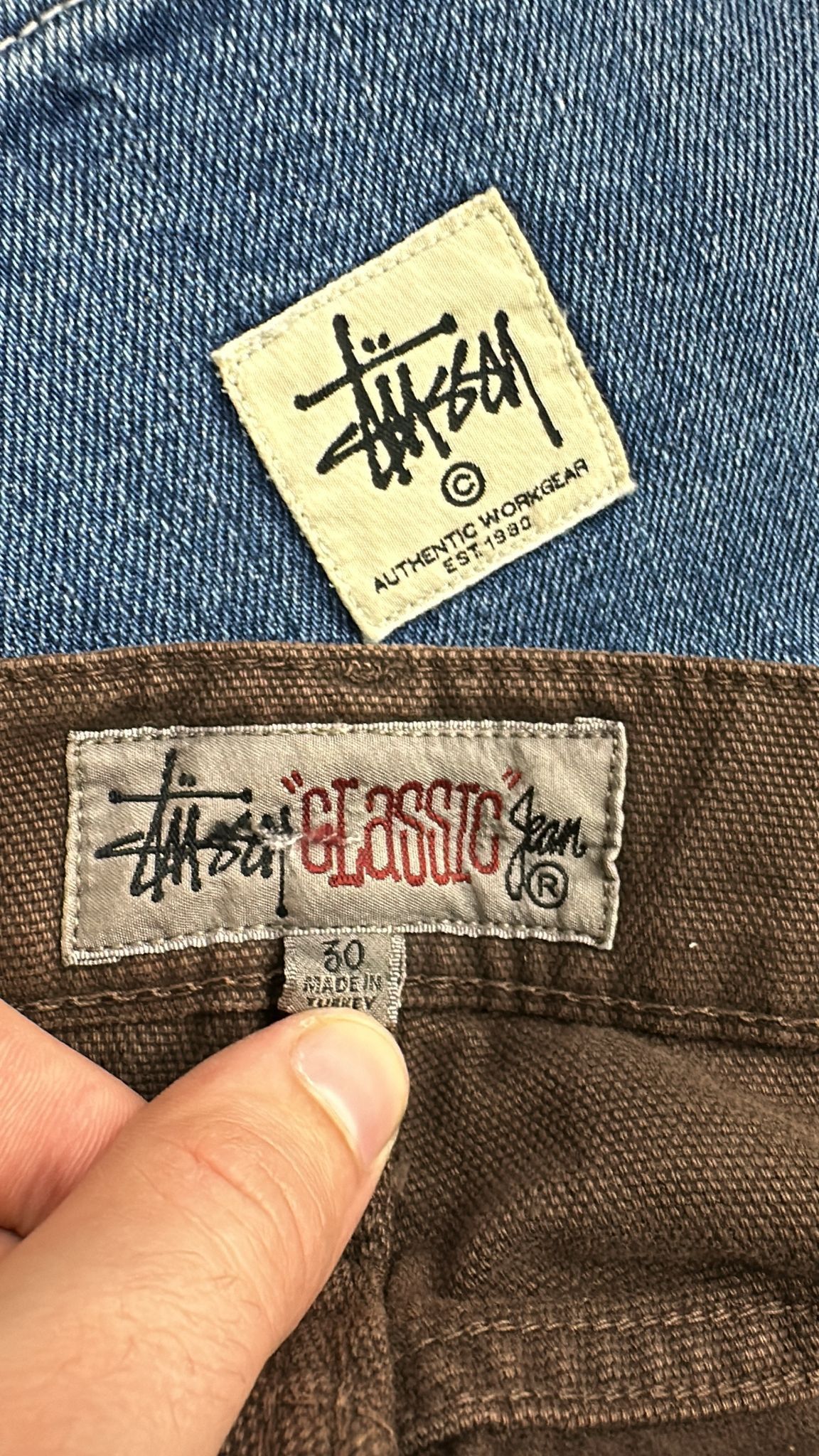 Stussy × Vintage Stüssy Classic Jean Size 30 Brown Size US 30 / EU 46 - 8 Thumbnail