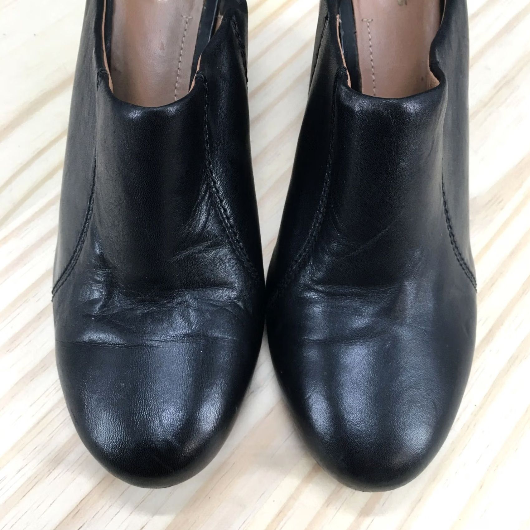 Clarks Clarks Artisan Sandal Womens 6.5M Santee Charm Slip On Wedge Mule Black Leather Size US 7 / IT 37 - 4 Thumbnail