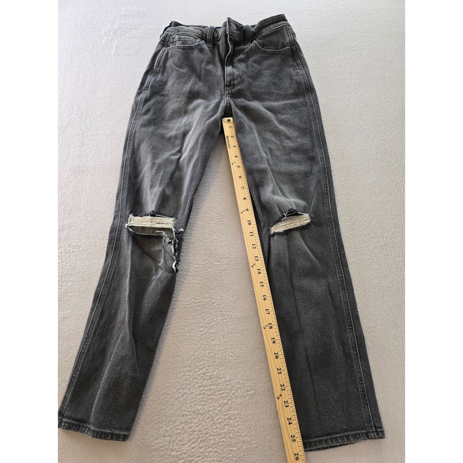 Hollister Hollister Mom Jeans Womens Size 1 Ultra High Rise Stretch Size 25" / US 0 / IT 36 - 2 Thumbnail