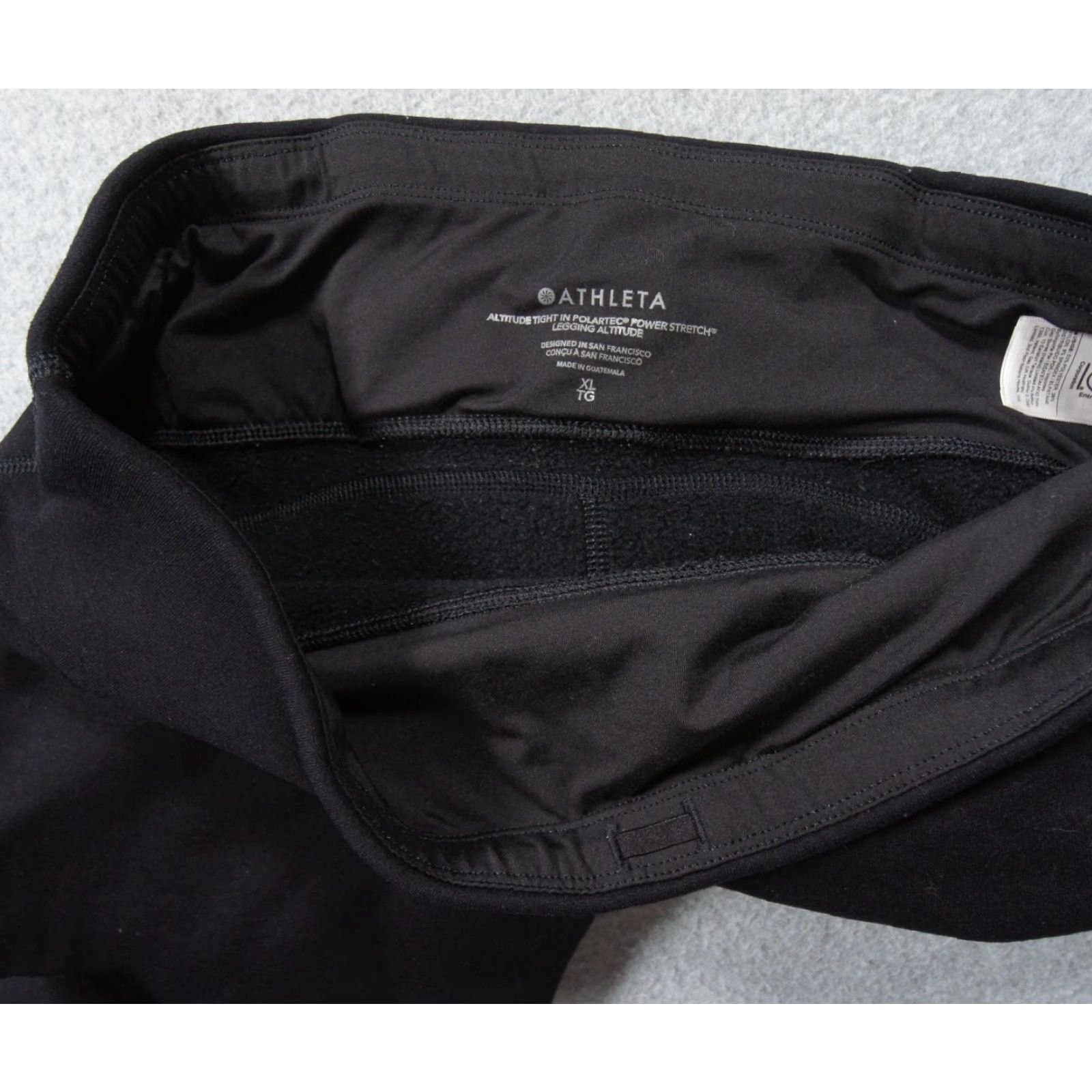 Athleta **Black Polartec Fleece XL Athleta Legging** User: **Altitude Black Polartec Fleece XL Athleta Legging** Size 40" / US 18 - 4 Thumbnail
