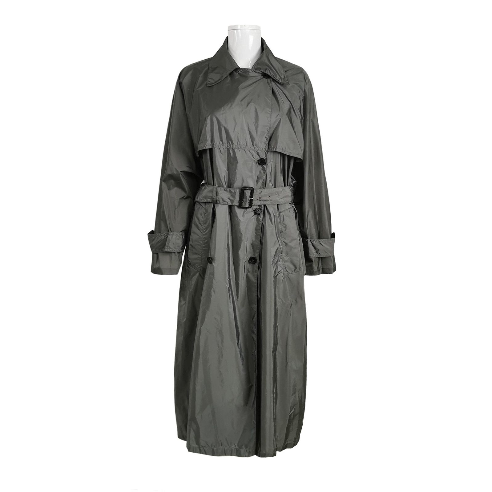 Prada Prada Solid-colored Waistcoat Trench Coat Size 40 0079 Size US L / EU 52-54 / 3 - 1 Thumbnail
