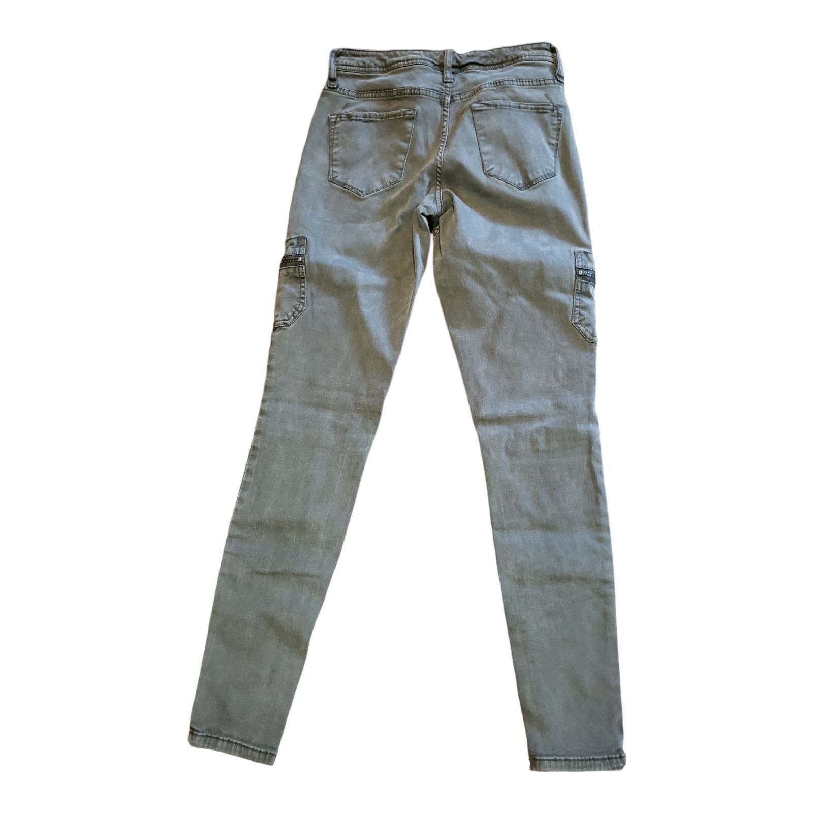 Mossimo Mossimo Jeggings Women Sz 00/24 Army Green Mid Rise Super St Size 24" / US 00 / IT 34 - 2 Thumbnail