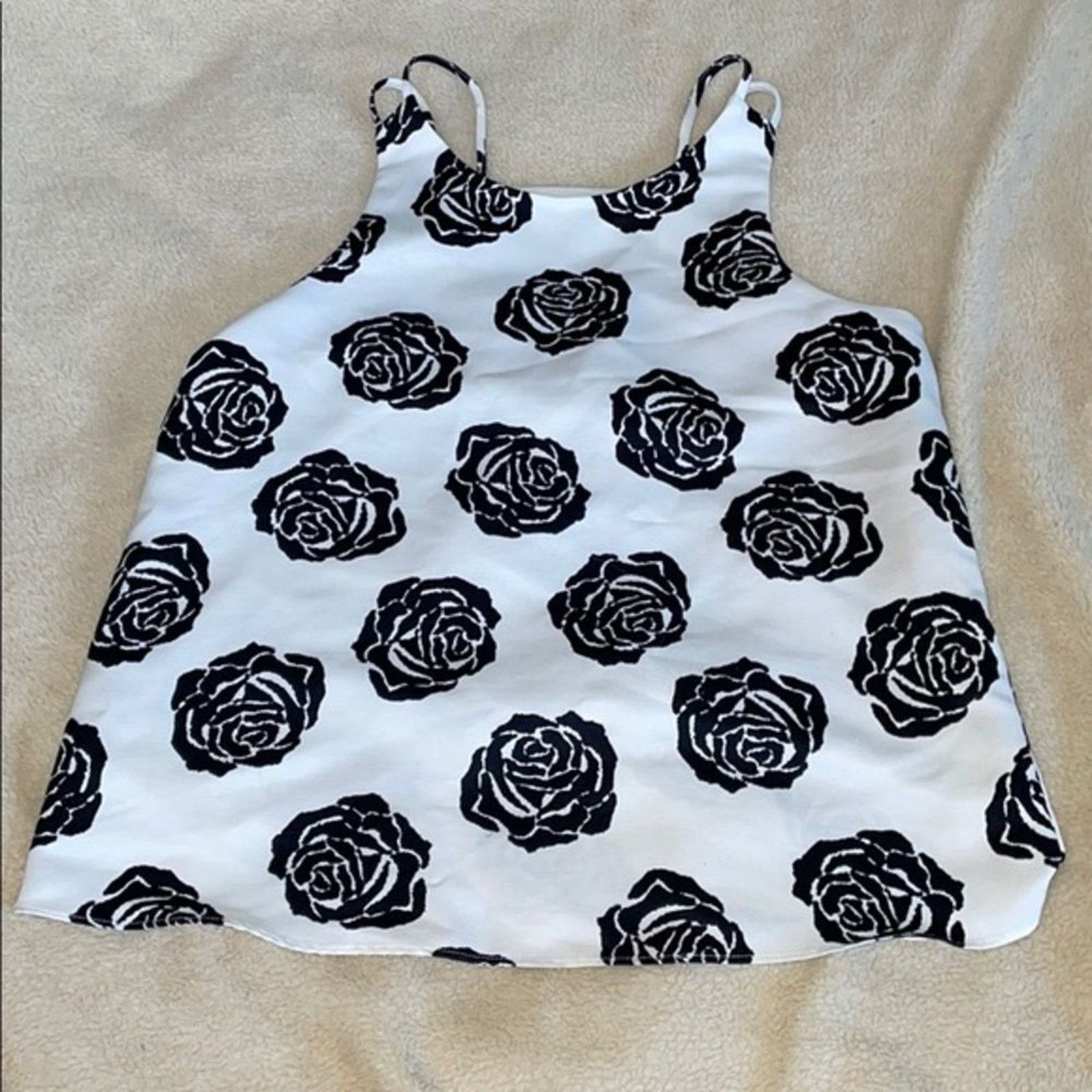 Other Cooper & Ella High Neck Rose Print Tank Top | Sz S Size S / US 4 / IT 40 - 2 Thumbnail