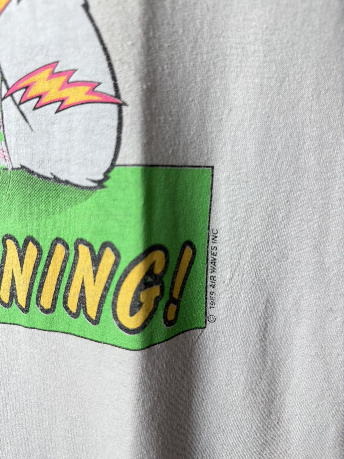 Vintage Vintage 1989 Humor Oh Shit It’s Morning T Shirt Size US L / EU 52-54 / 3 - 3 Thumbnail