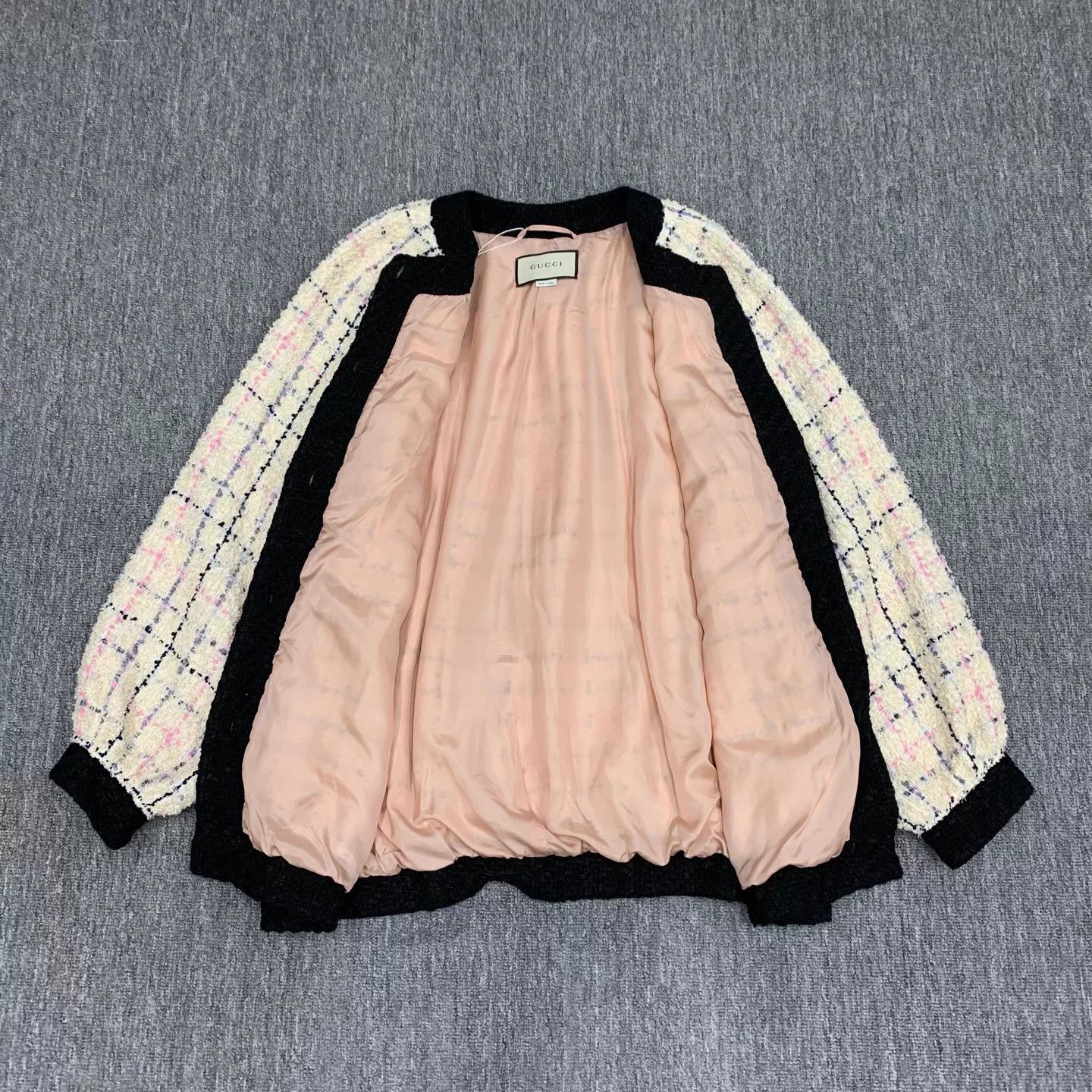 Gucci Gucci White Tweed Knit Cardigan Size L / US 10 / IT 46 - 3 Thumbnail
