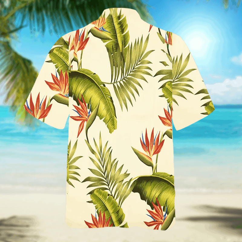 The Unbranded Brand × Vintage Snap Hawaiian Shirt "Blue" – Retro Island Aesthetic Size US M / EU 48-50 / 2 - 4 Thumbnail
