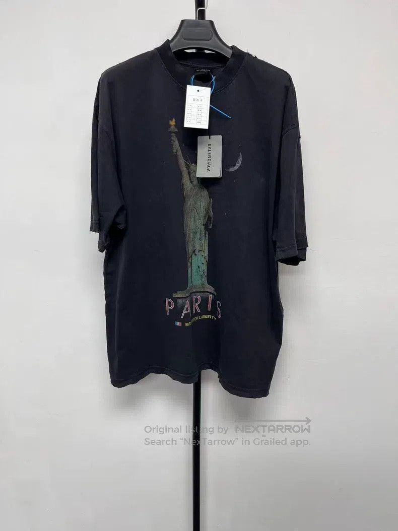 Balenciaga Balenciaga Patterned letter printed round neck short-sleev Size US S / EU 44-46 / 1 - 1 Thumbnail