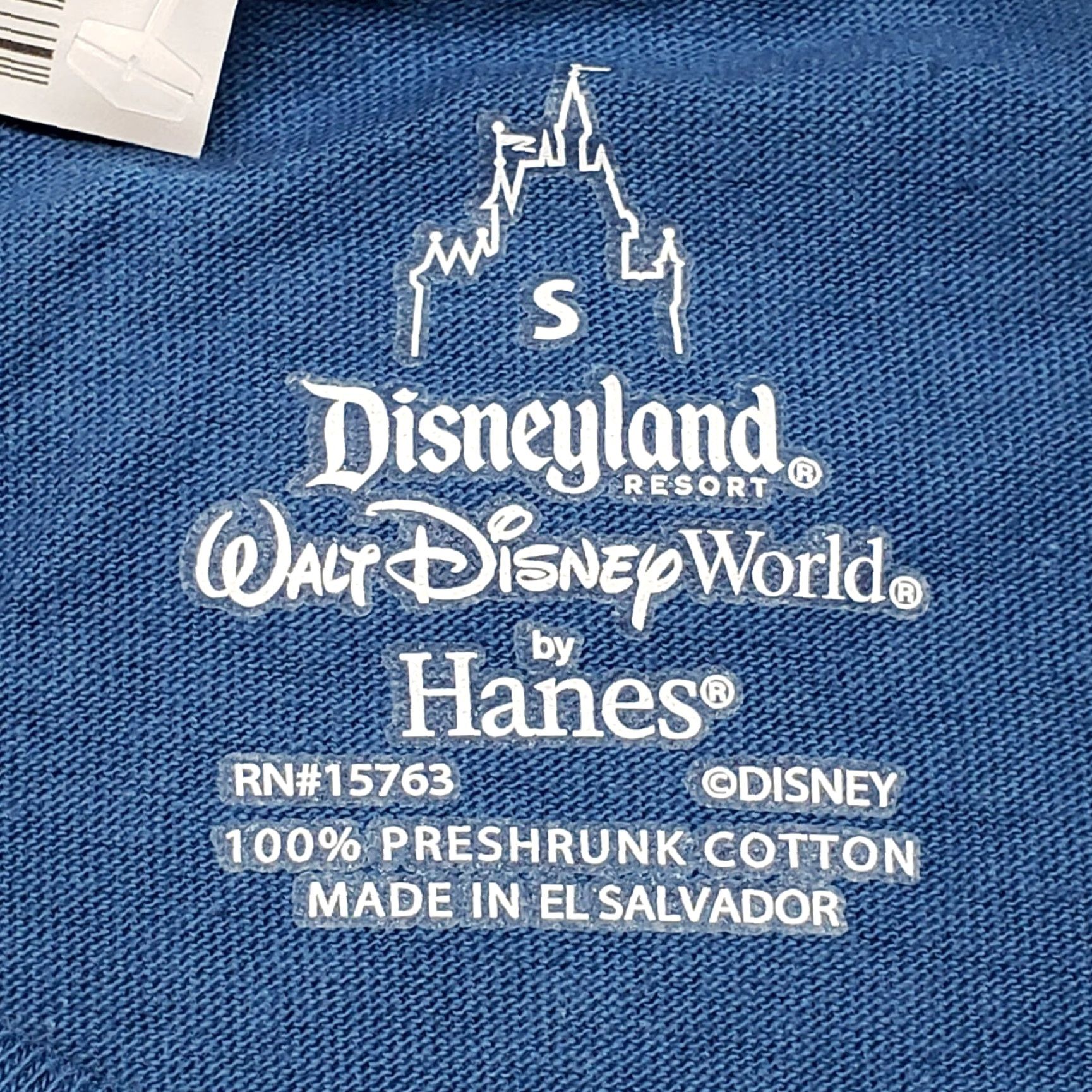 Hanes Hanes Disneyland T-Shirt Men's S Blue Stitch Graphic Cotton Regular Fit Disney Cartoon Size US S / EU 44-46 / 1 - 5 Thumbnail