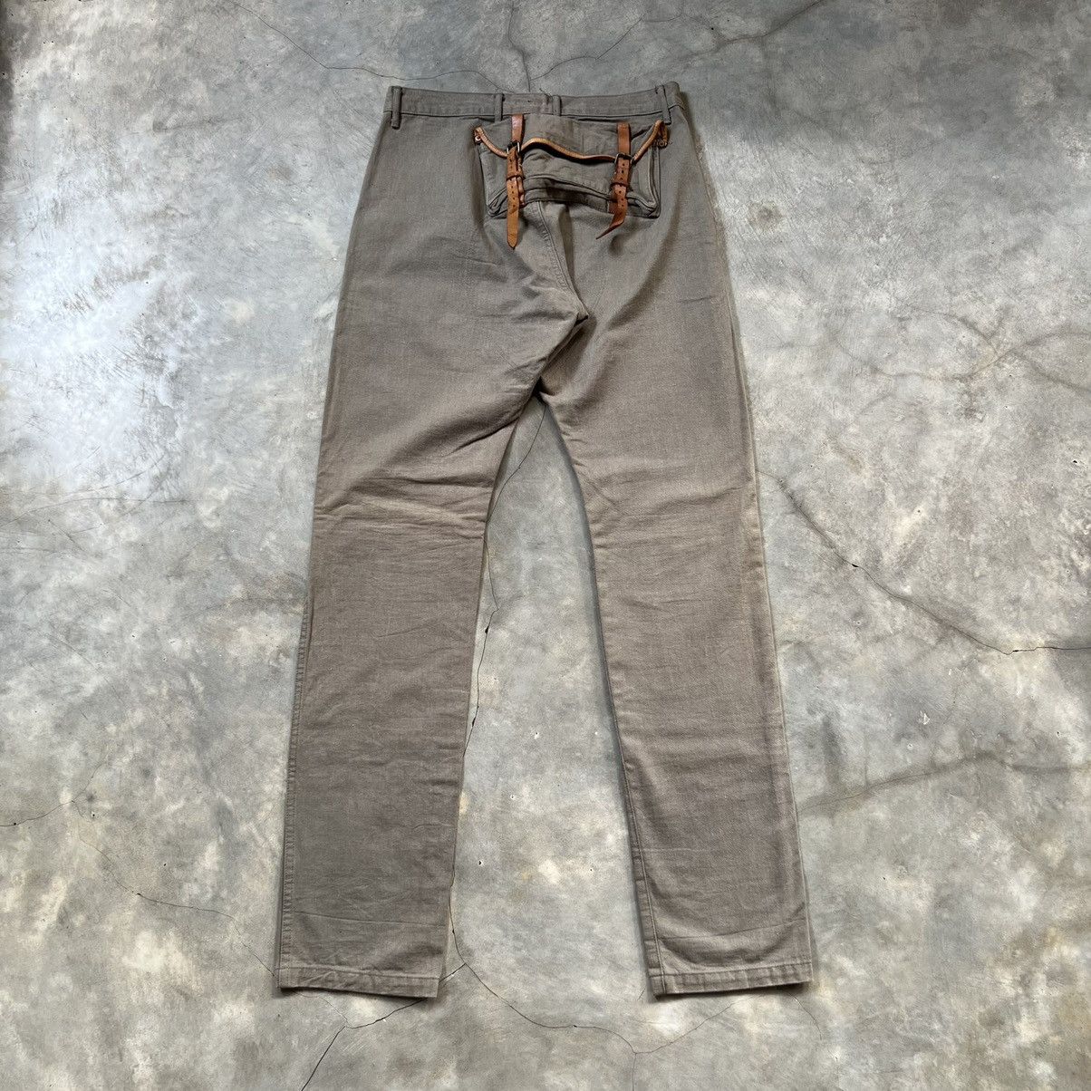 image of Vintage Kapital Monkey Pants in Dark Beige, Men's (Size 31)