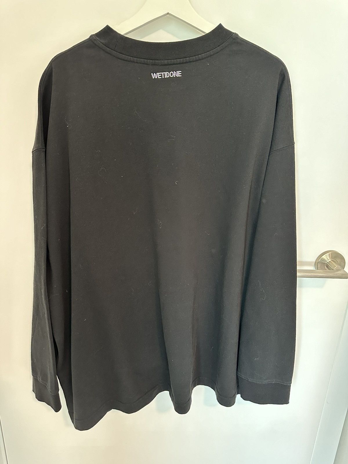 WE11DONE Black pocket sweatshirt Size US M / EU 48-50 / 2 - 2 Thumbnail