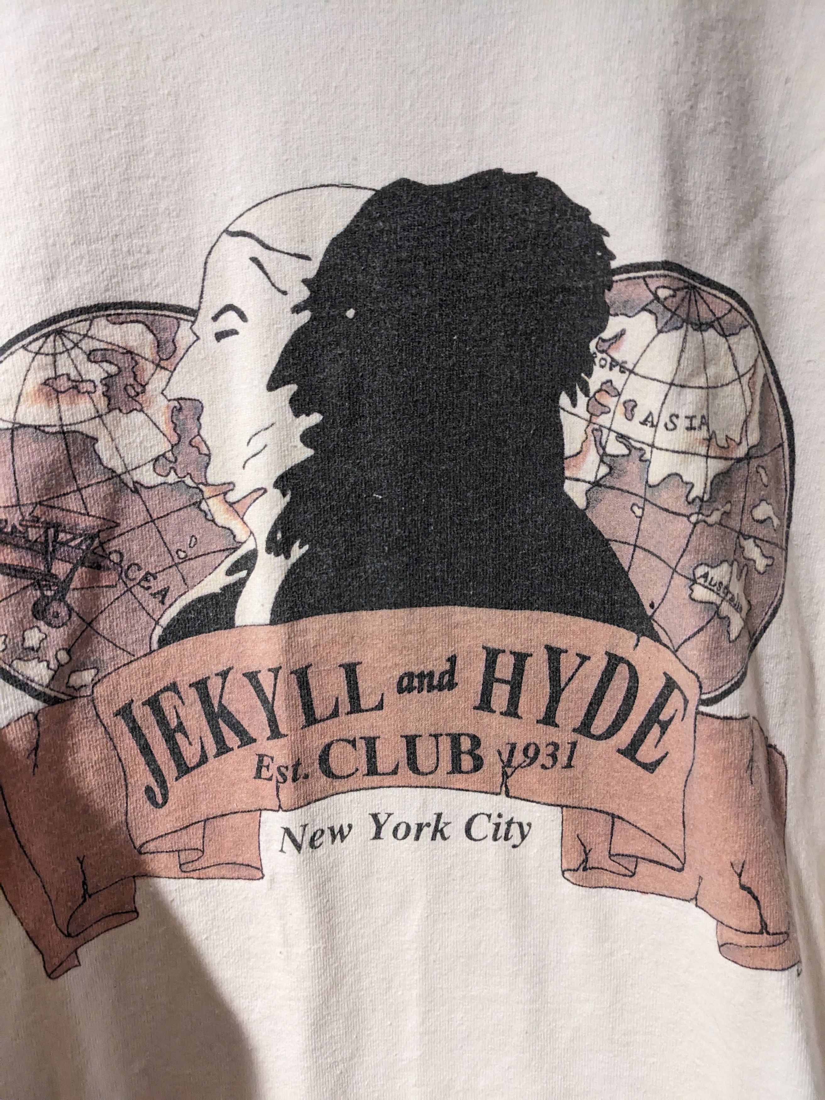 Vintage Vintage 90s Dr. Jekyll and Hyde Club New York Long-Sleeve Size US XL / EU 56 / 4 - 2 Thumbnail