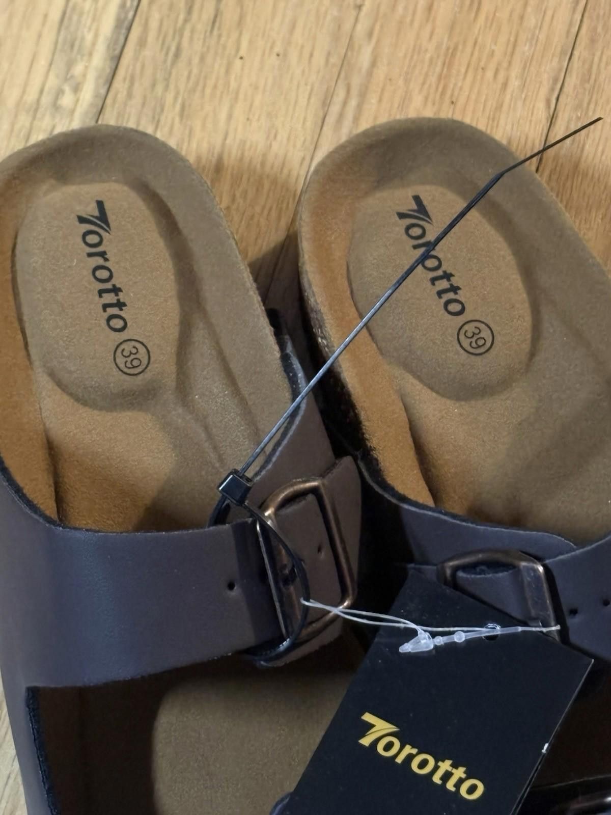 Other Torotto Women's size 39 (US 8-8.5) Cork Footbed Sandals NEW Size US 8.5 / IT 38.5 - 2 Thumbnail