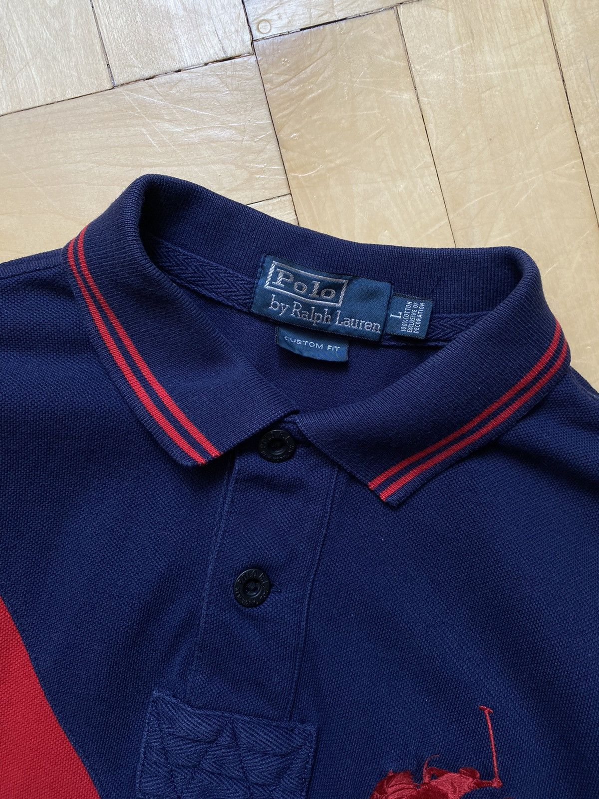 Polo Ralph Lauren × Vintage Vintage Polo Ralph Lauren Big Logo Shirt #2 Size US L / EU 52-54 / 3 - 6 Thumbnail