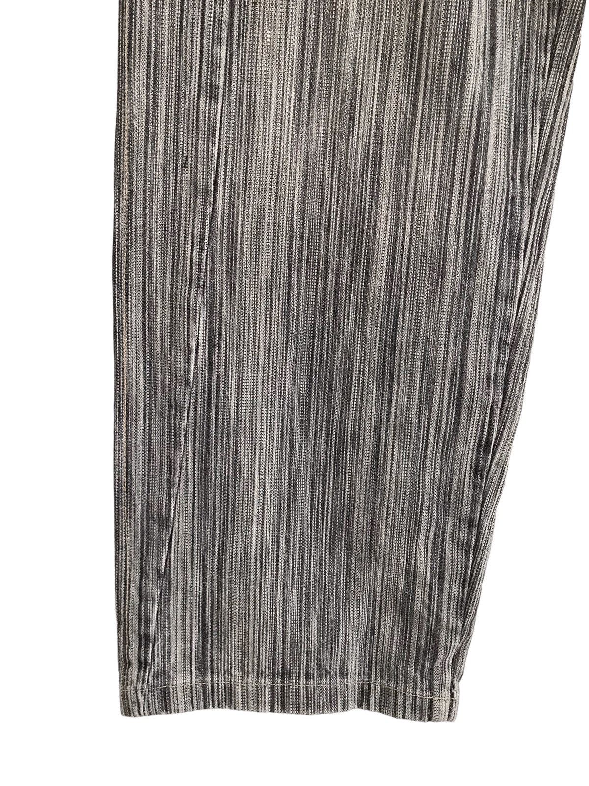 Japanese Brand LBRO Denim Products Japan Asymmetrical Striped Baggy Jeans Size US 30 / EU 46 - 3 Thumbnail