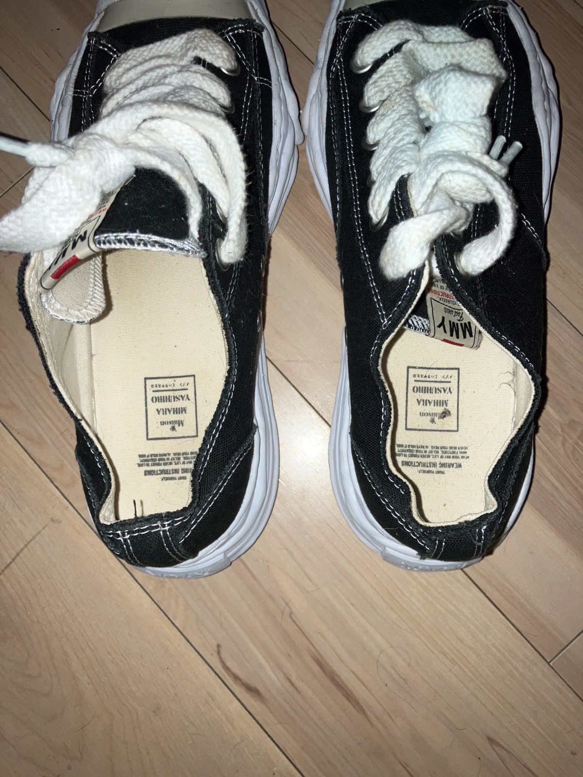 Maison MIHARA YASUHIRO Black and white Hanks Size US 9.5 / EU 42-43 - 8 Thumbnail