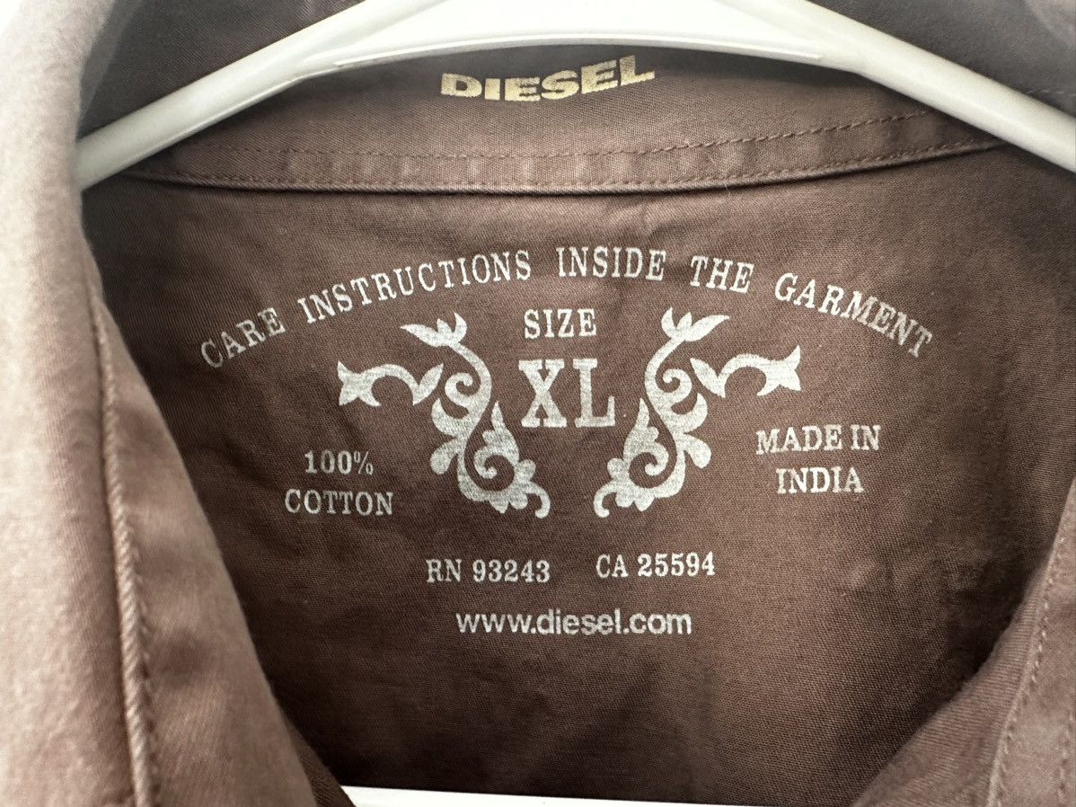 Diesel Diesel y2k Brown and blue button up. Size XL / US 12-14 / IT 48-50 - 2 Thumbnail