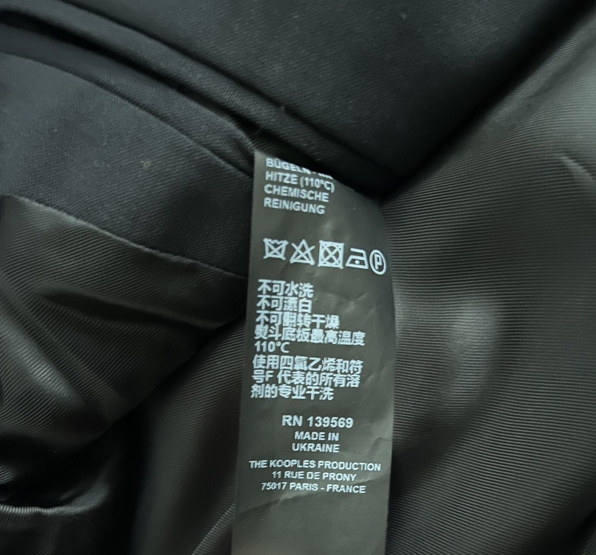 The Kooples RARE/ The Kooples Black Wool Chore Coat EU 46 US 36 Mod Punk Size US S / EU 44-46 / 1 - 7 Thumbnail