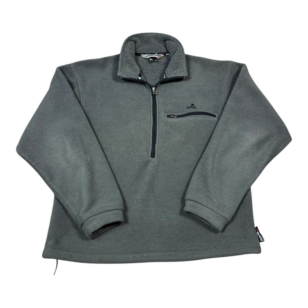 Eastern Mountain Sports Vintage EMS Polartec Gray Fleece 1/2 Zip Jacket Men's Medium Size US M / EU 48-50 / 2 - 1 Thumbnail