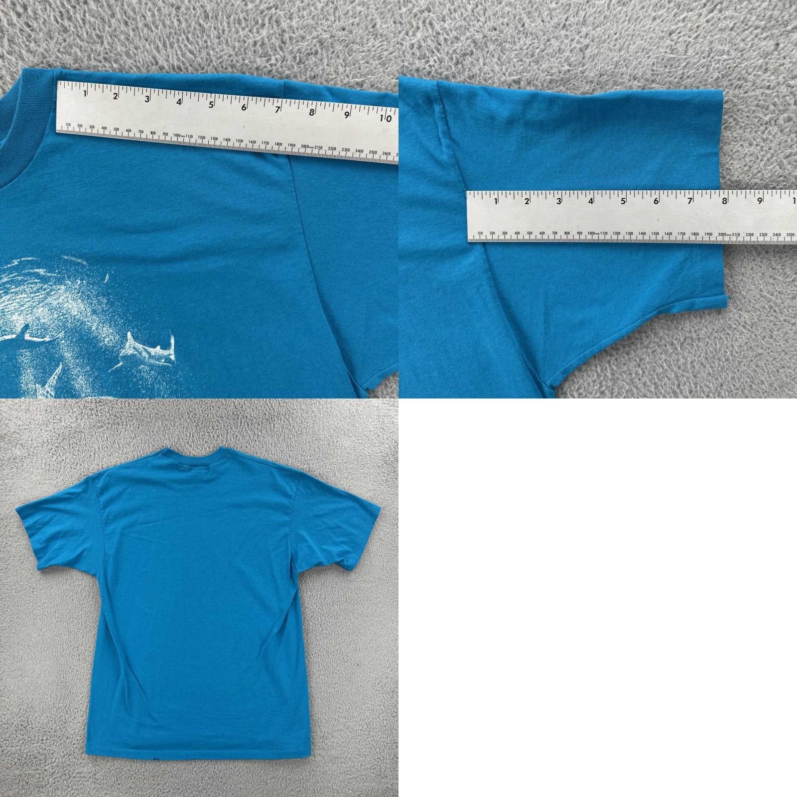 Hanes VINTAGE Hanes Shirt XL Blue Single Stitch Made In USA 1988 80s USA Animals Men Crew Neck Short Sleeve Size US XL / EU 56 / 4 - 10 Thumbnail