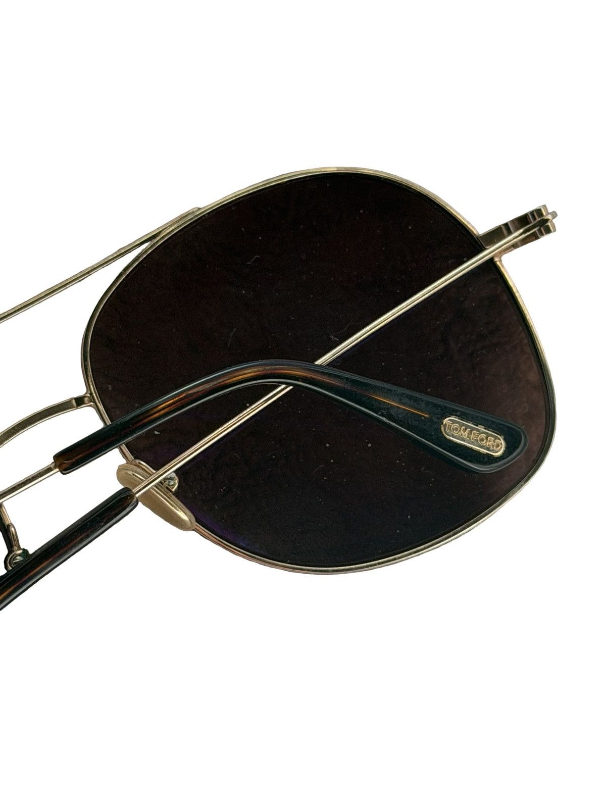 Tom Ford Tom Ford Gold Aviator Sunglasses Size ONE SIZE - 10 Thumbnail