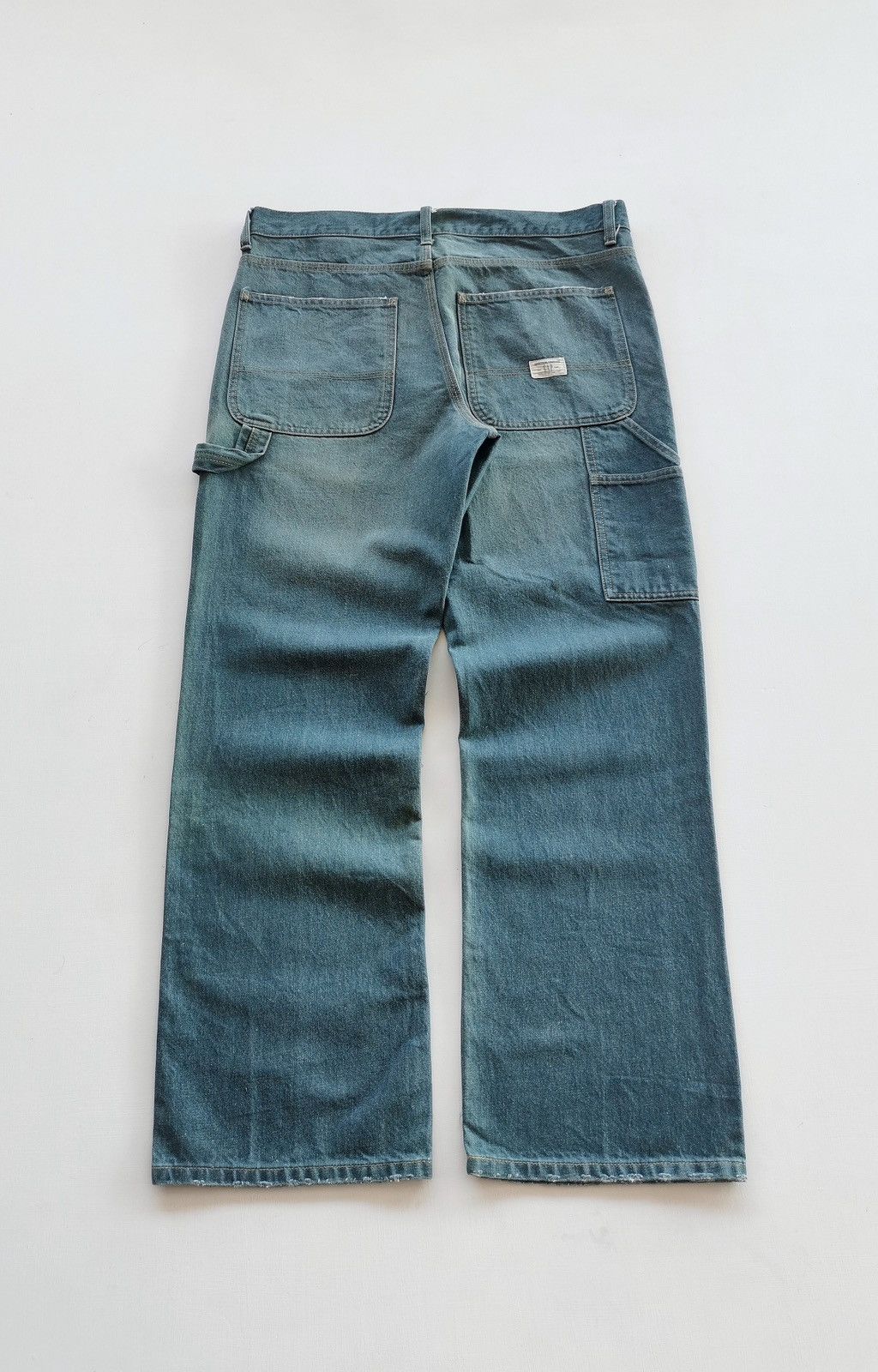 Gap × Yeezy Sunfaded Vintage Gap Slim Fit Carpenter Denim Jeans Size US 34 / EU 50 - 1 Thumbnail