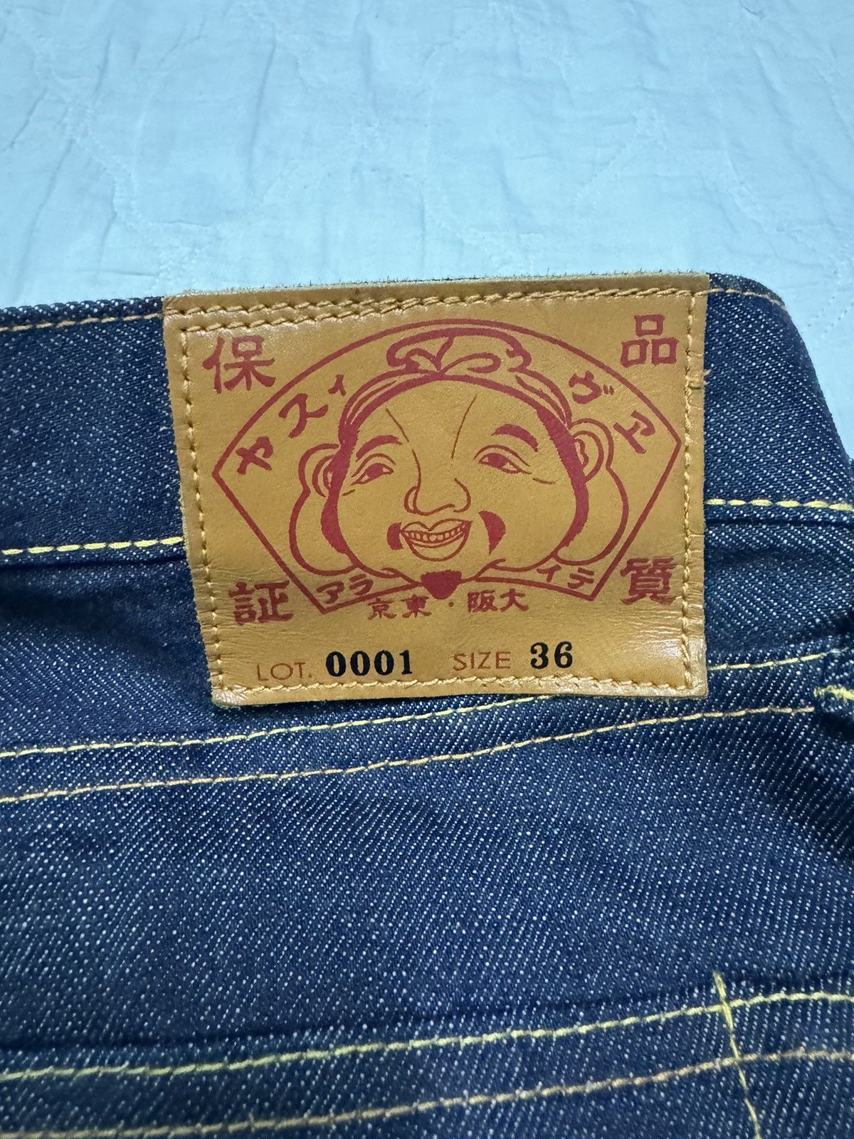Evisu × Japanese Brand EVISU SMILEY DENIM MINT CONDITION Size US 37 - 7 Thumbnail