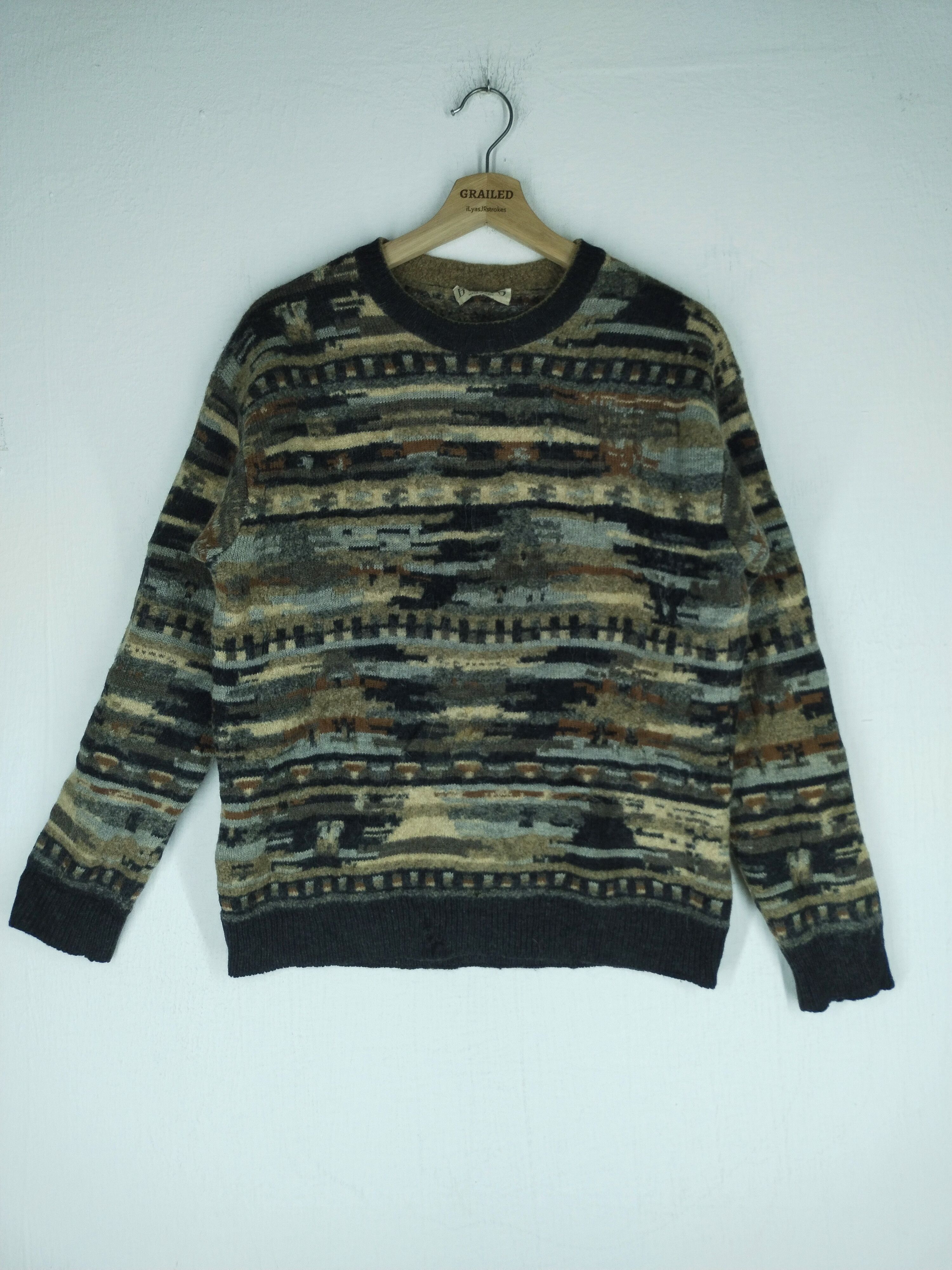image of Homespun Knitwear x Italian Designers VTG Botto Wool Knitwear Seditionaries Made In Italy (Size Med