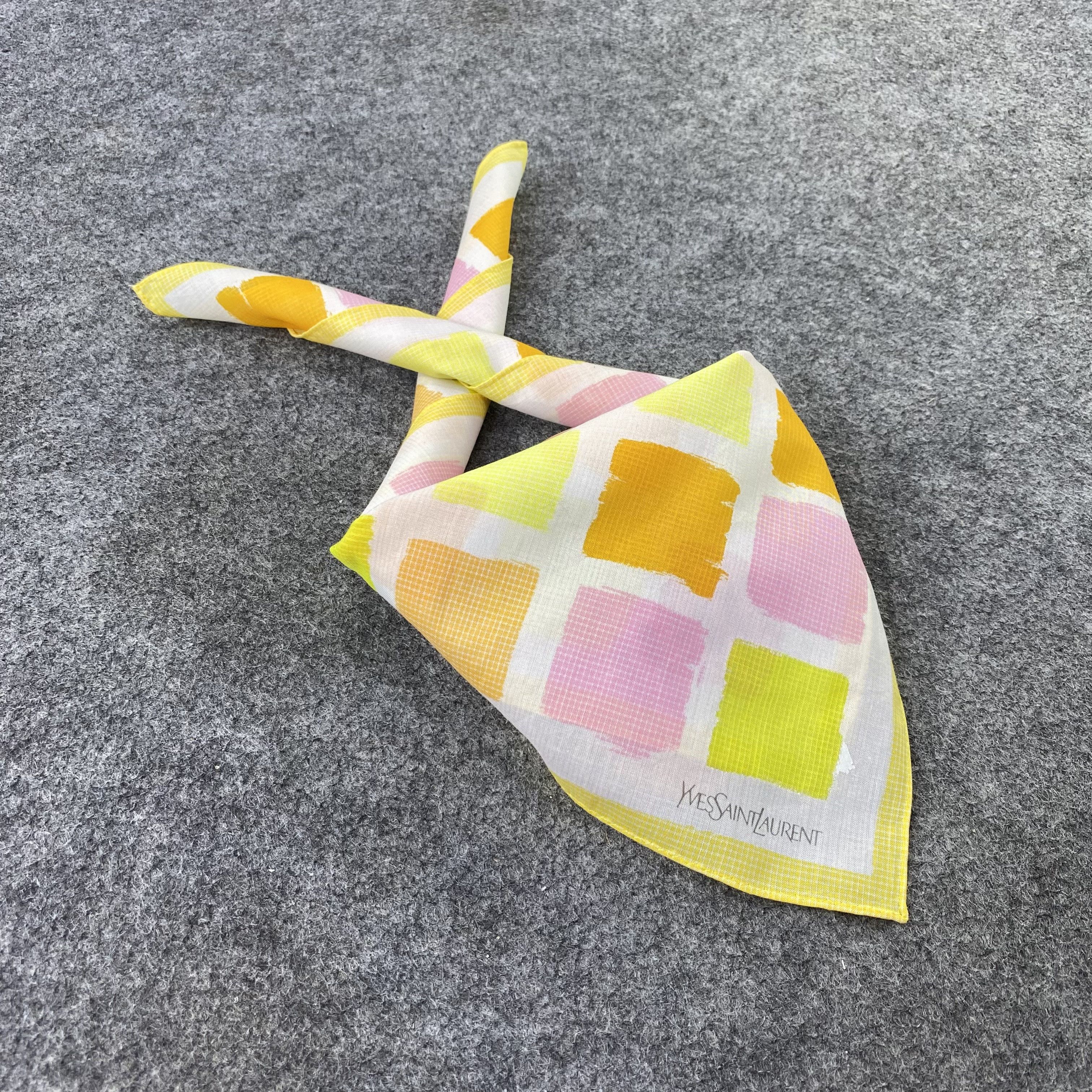 Designer Yves Saint Laurent Handkerchief / Bandana /Neckerchief-B1110 Size ONE SIZE - 1 Thumbnail