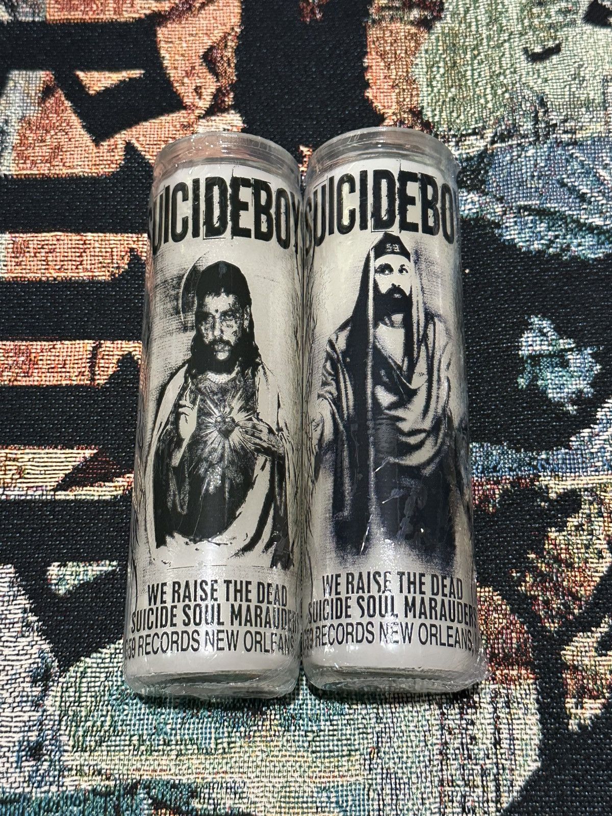 G59 Records G59, "SUICIDE SKULL MARAUDER CANDLE" (Scrim and Ruby) Size ONE SIZE - 3 Thumbnail