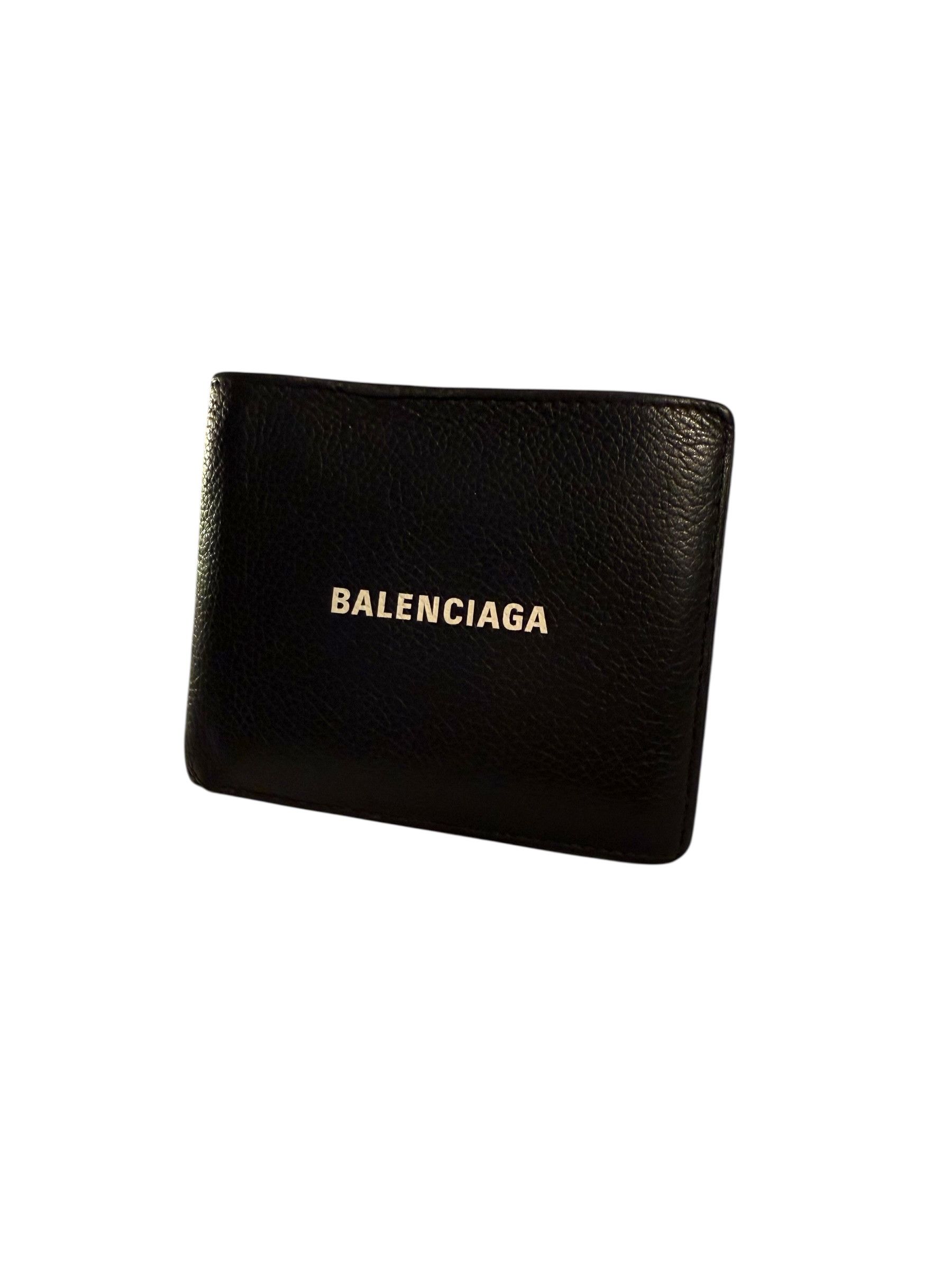 Balenciaga Vintage Balenciaga Leather Logo Bifold Wallet Size ONE SIZE - 1 Thumbnail