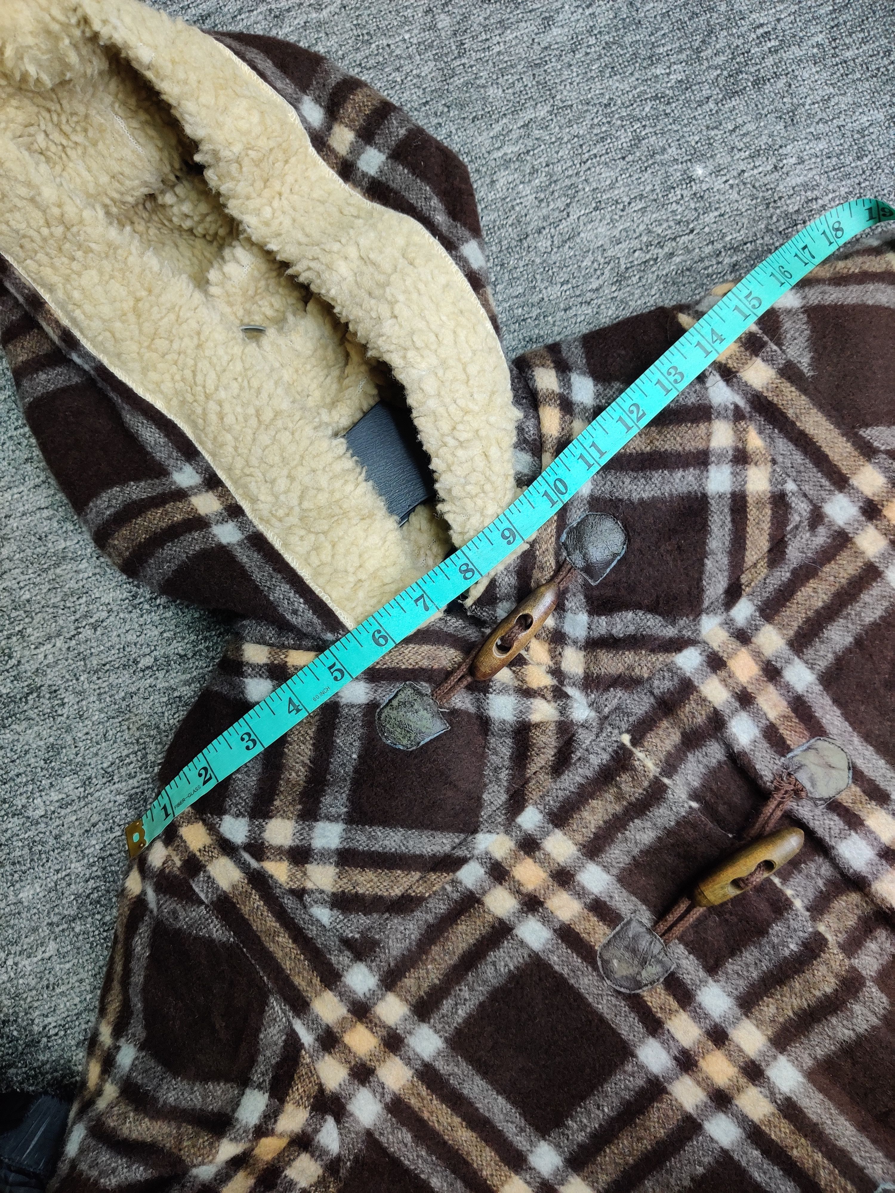 Super Lovers Vintage Super Lovers Plaid Sherpa Lined Hooded Duffle Coat Size US M / EU 48-50 / 2 - 15 Thumbnail