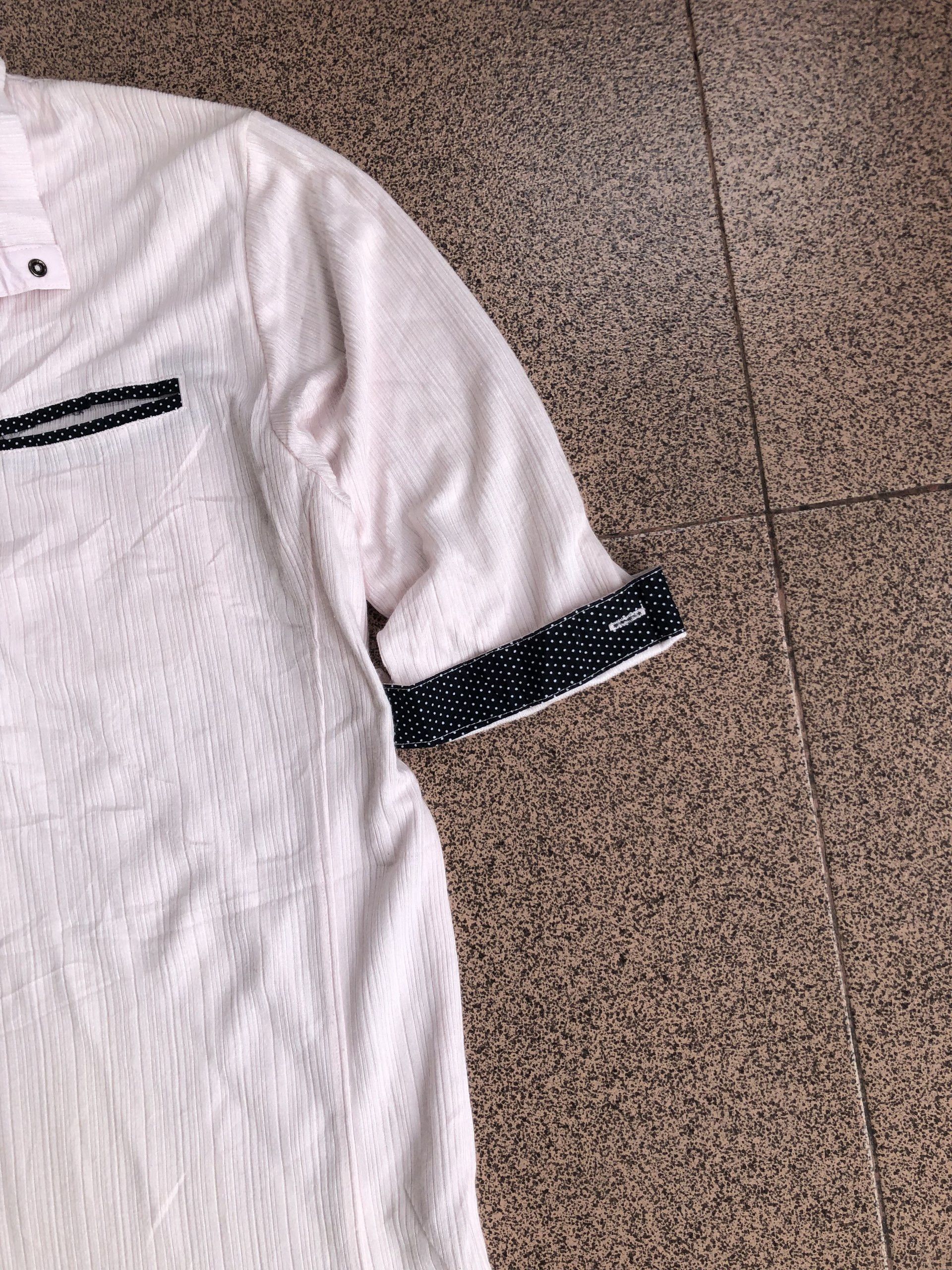 If Six Was Nine 2000s Double Layer Collar Male n co Vkei Style Size US L / EU 52-54 / 3 - 6 Thumbnail