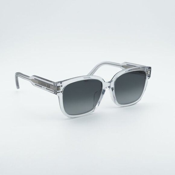 Dior Dior DIORSIGNATURE S7F 45A1 Sunglasses Grey Square Frame Size ONE SIZE - 1 Thumbnail