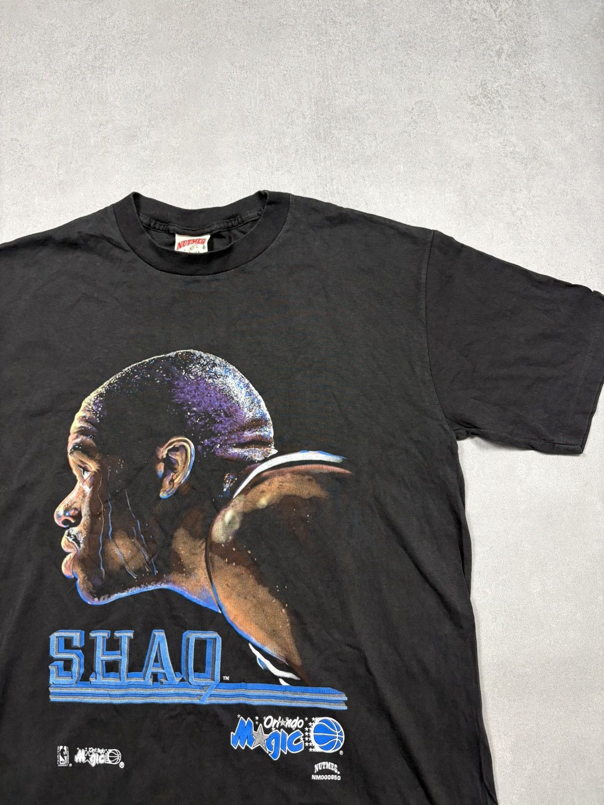 NBA Vintage Shaquille O’Neal Orlando Magic Nutmeg NBA 90s Tee Size US L / EU 52-54 / 3 - 3 Thumbnail