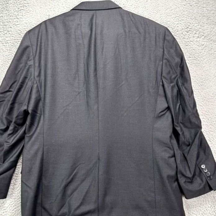 Jos. A. Bank Jos. A. Bank Wool Blazer Mens 43R Grey Signature Gold 2 Button Suit Coat Size 46R - 2 Thumbnail