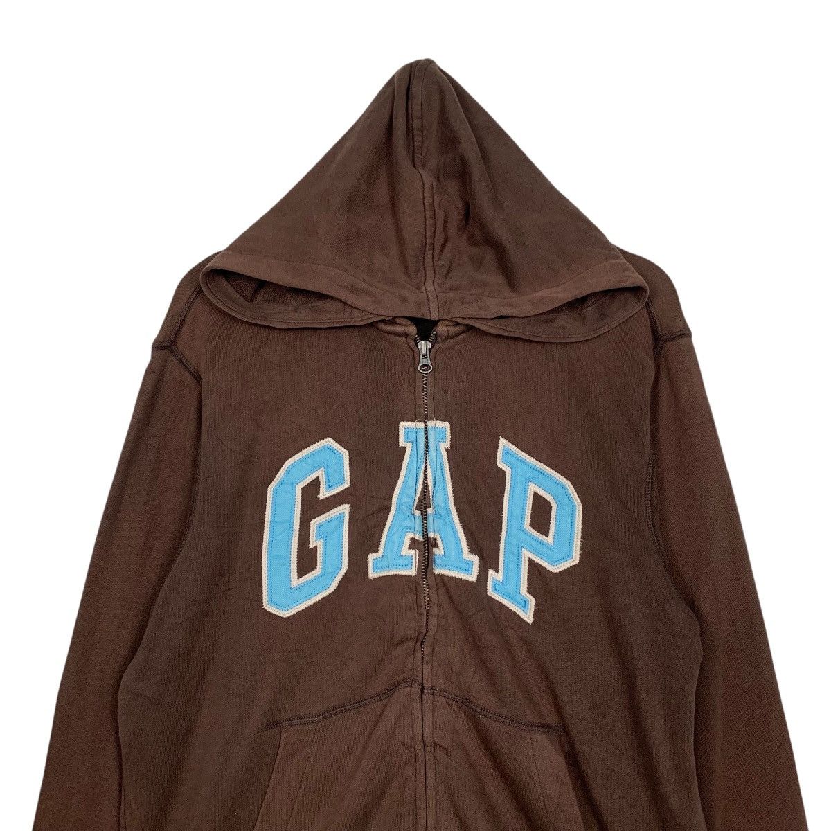 Gap Y2k Vintage GAP Big Logo Zipper Hoodie Sweatshirt #3595-C164 Size US S / EU 44-46 / 1 - 2 Thumbnail