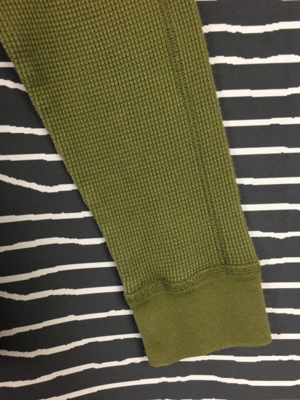 J.Crew × Vintage Vtg J.Crew Blank Waffle Knit Longsleeve Tee Size US M / EU 48-50 / 2 - 4 Thumbnail