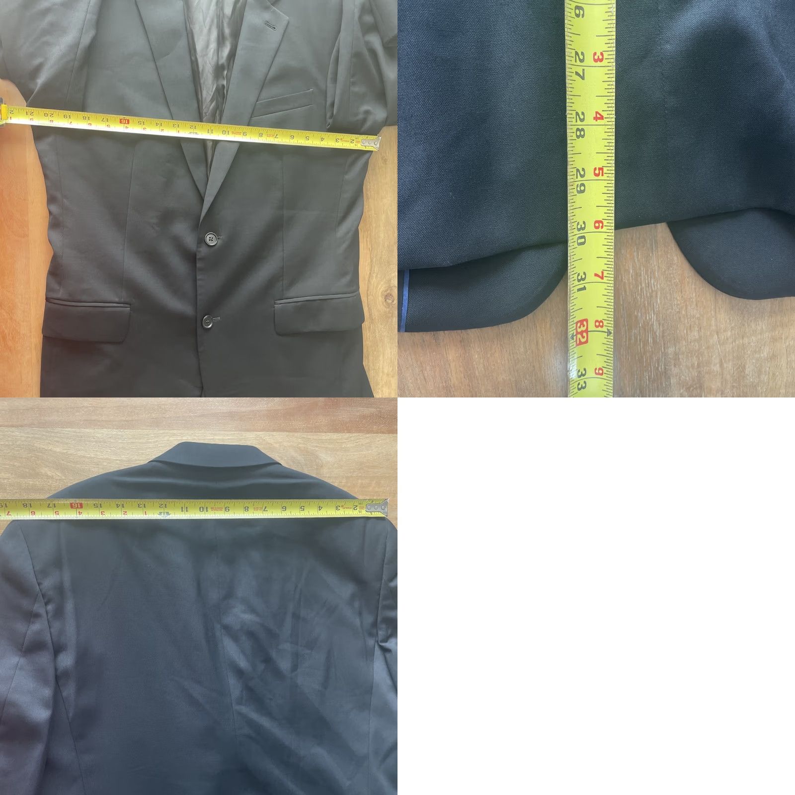 John Varvatos John Varvatos Wool Black Sport Coat Men 40R Single-Breasted Notch Lapel 4-Button Four-Button Jacket Size Regular Luxury Office Casual Jacket Coat Size US XXS / EU 40 - 8 Thumbnail