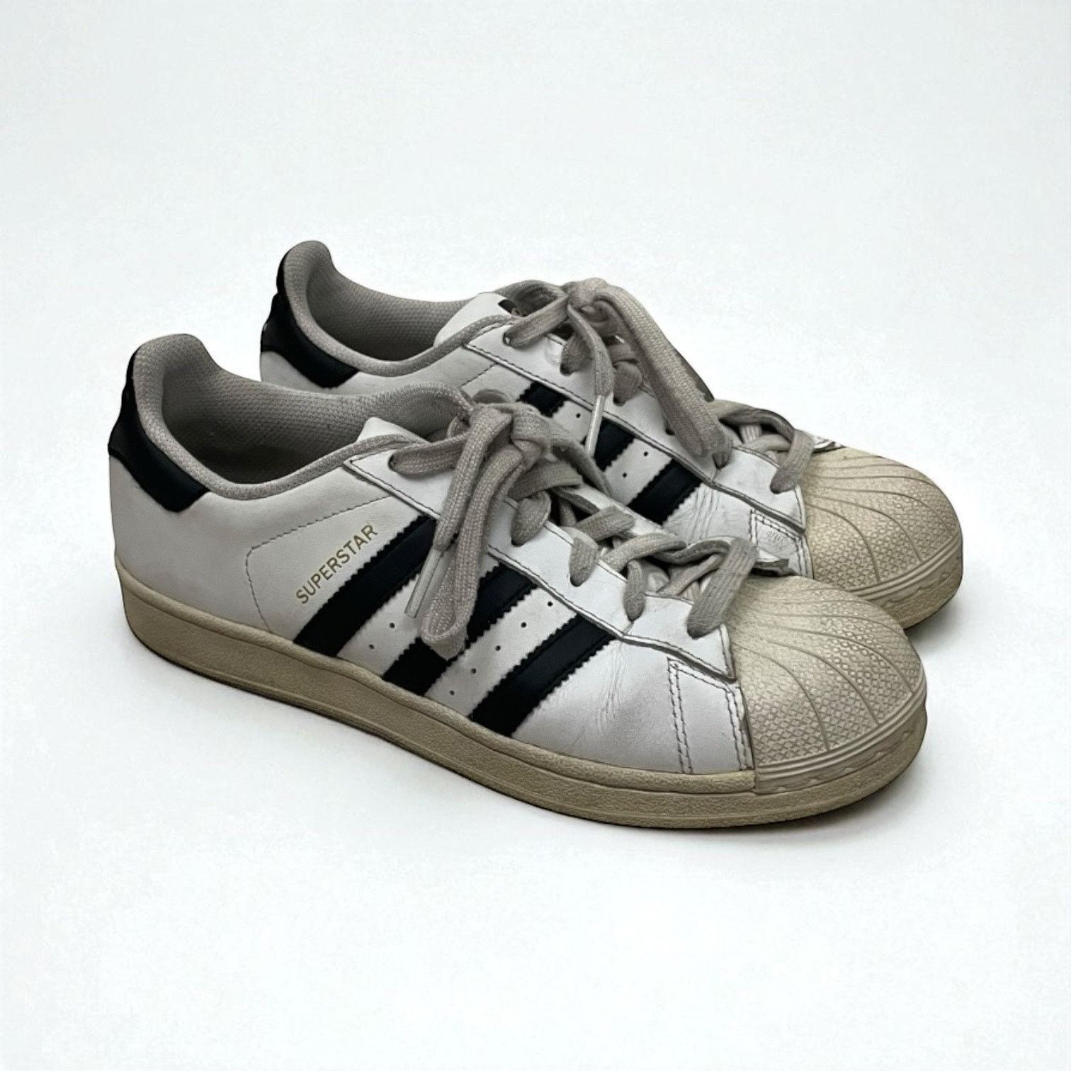 Adidas Adidas Black & White Superstar Sneakers Size US 6.5 / IT 36.5 - 1 Thumbnail