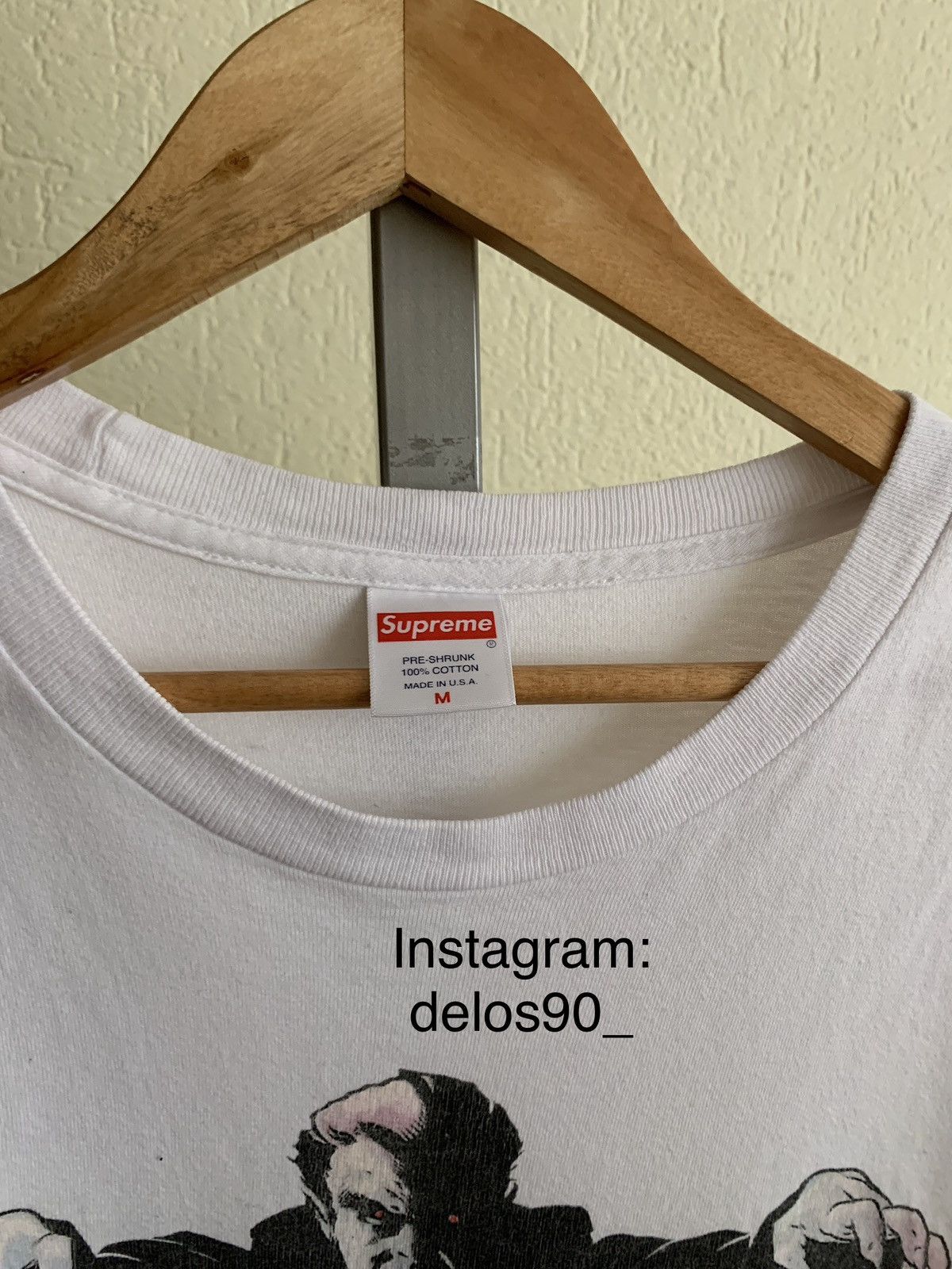 Supreme Vampirella Card Tee Pale Yellow